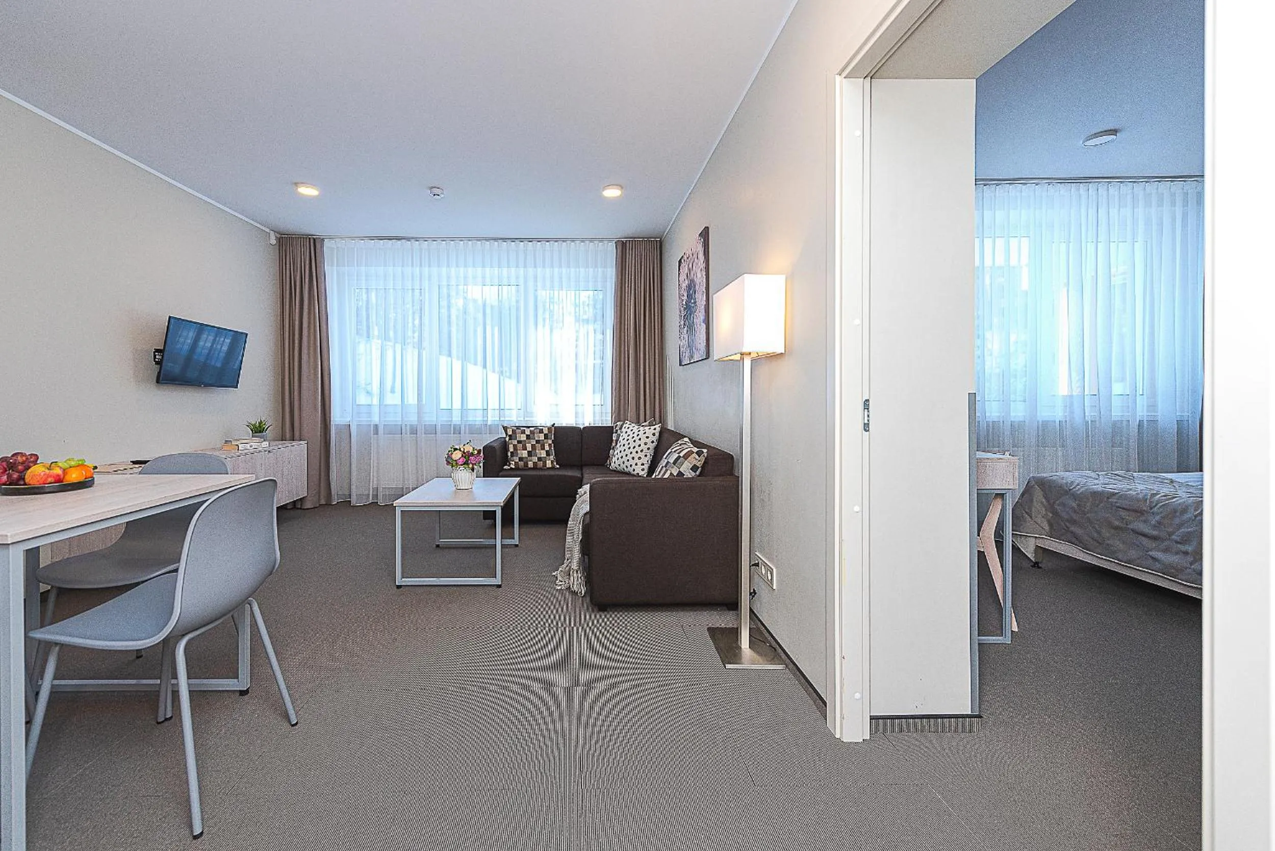 Living room in Nykščio Namai & SPA