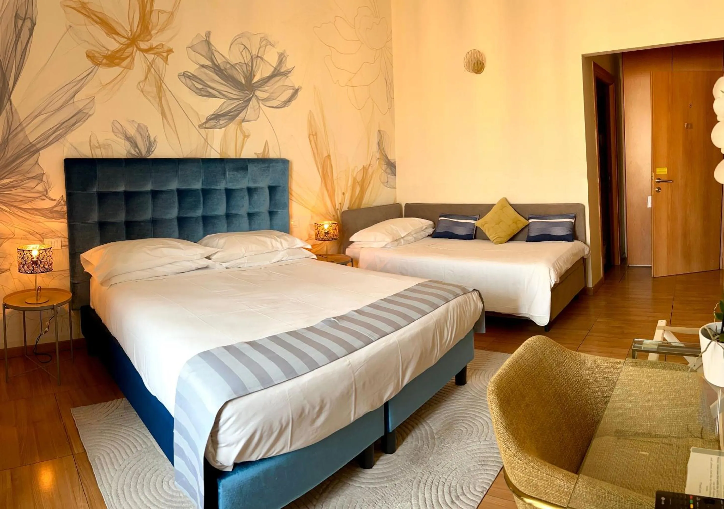 View (from property/room), Bed in Bon Ton Design Rooms by DOT Suites