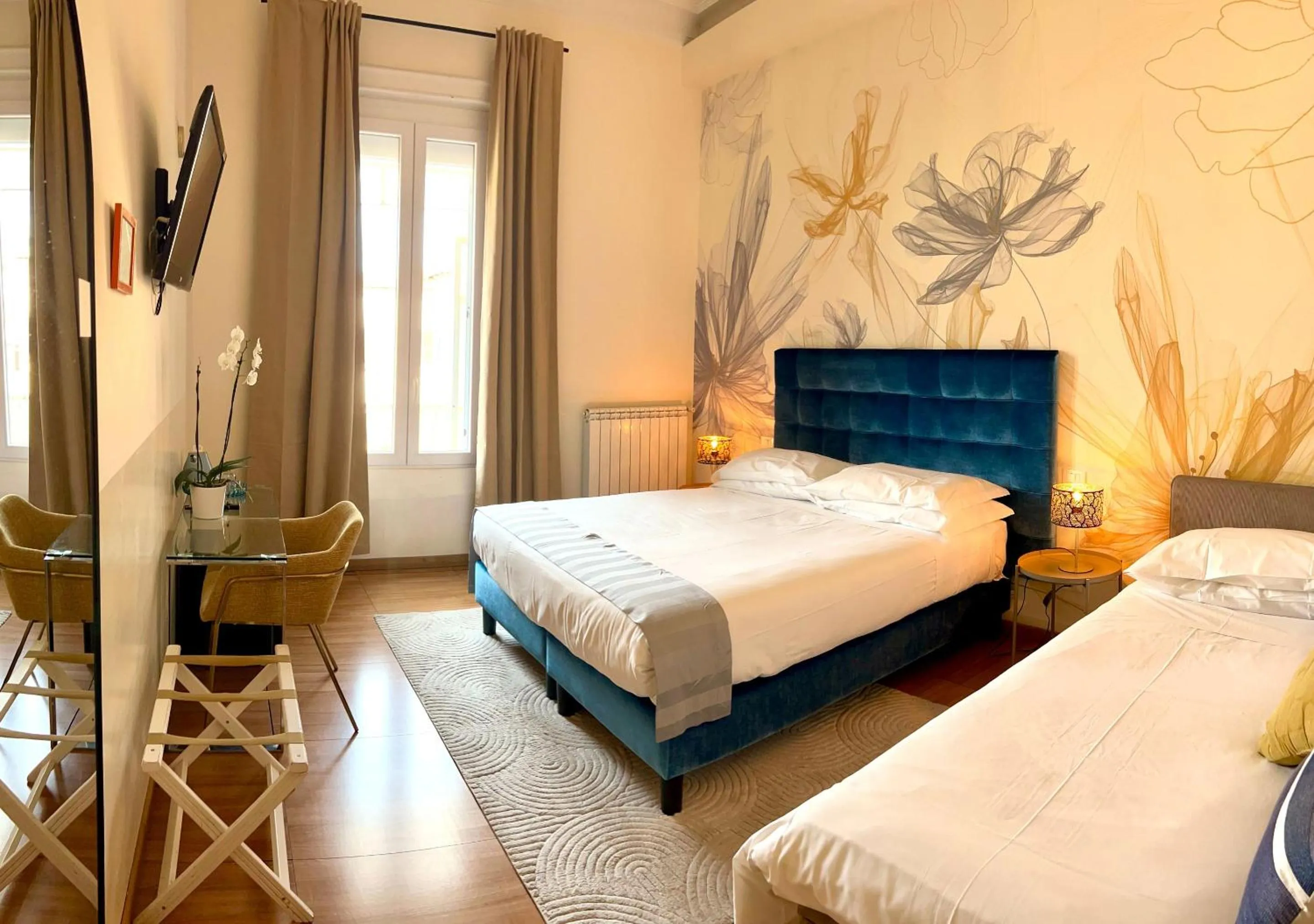 View (from property/room), Bed in Bon Ton Design Rooms by DOT Suites