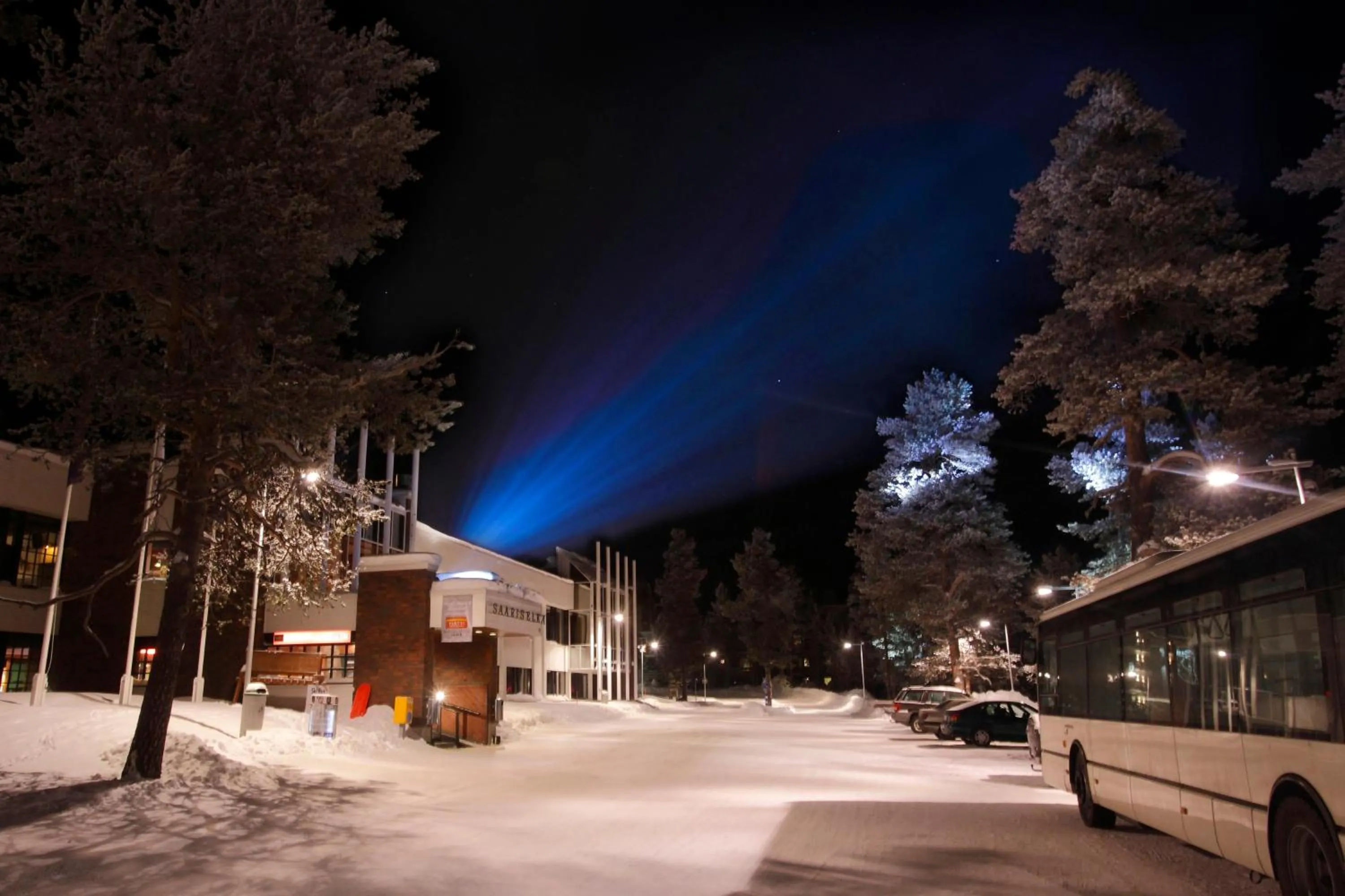 Facade/entrance in Santa's Hotel Tunturi