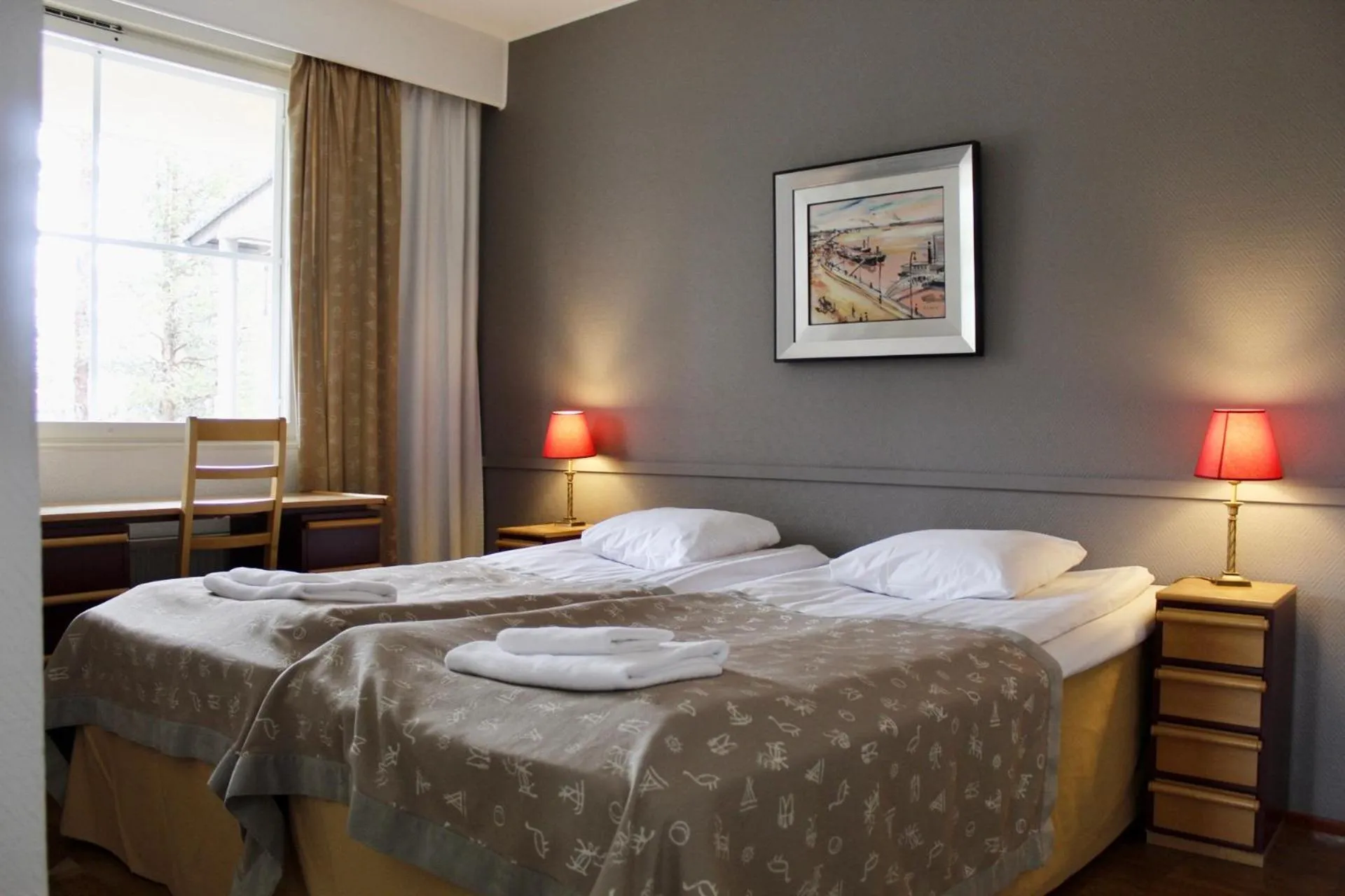 Bed in Santa's Hotel Tunturi