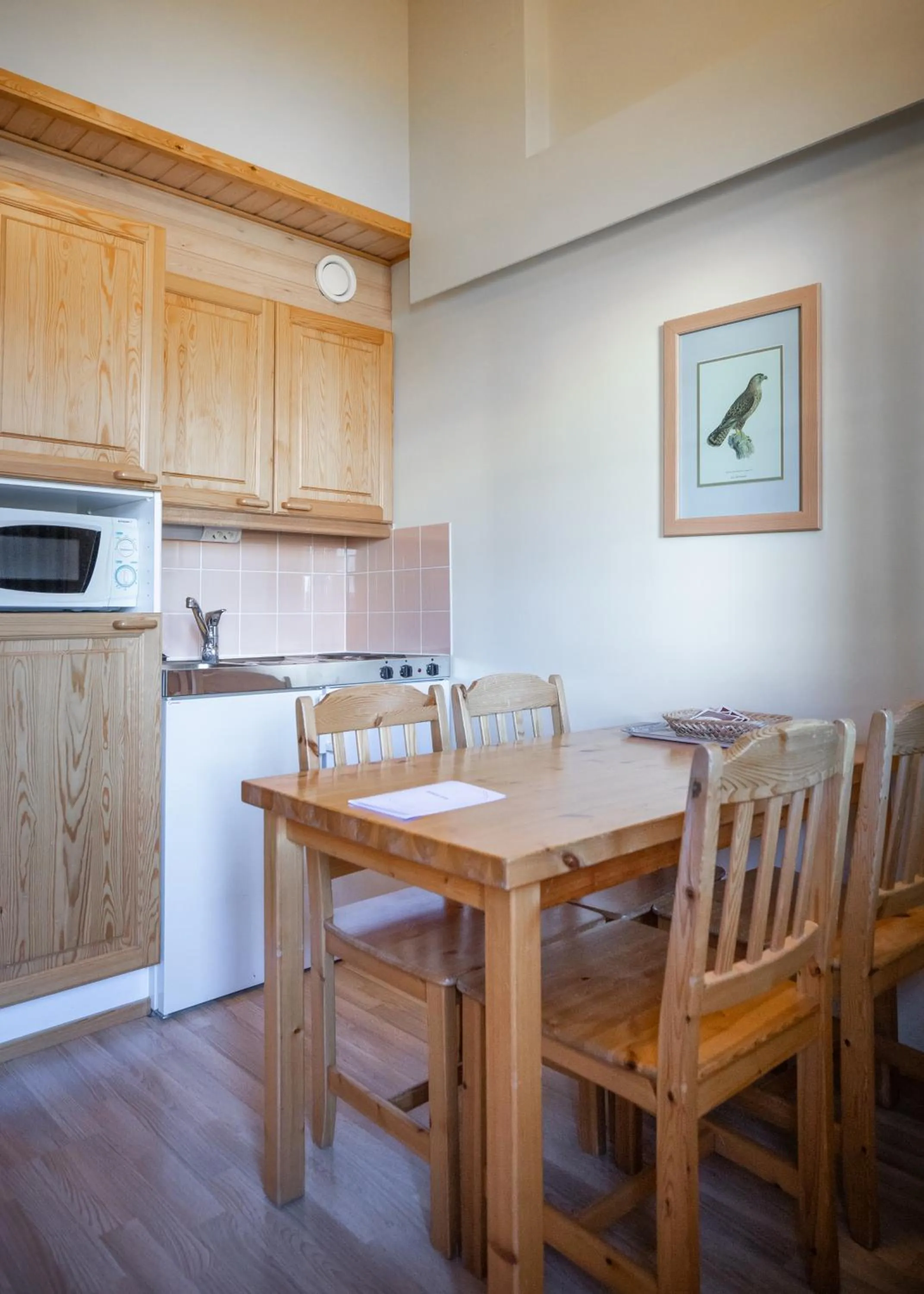 Kitchen or kitchenette in Santa's Hotel Tunturi