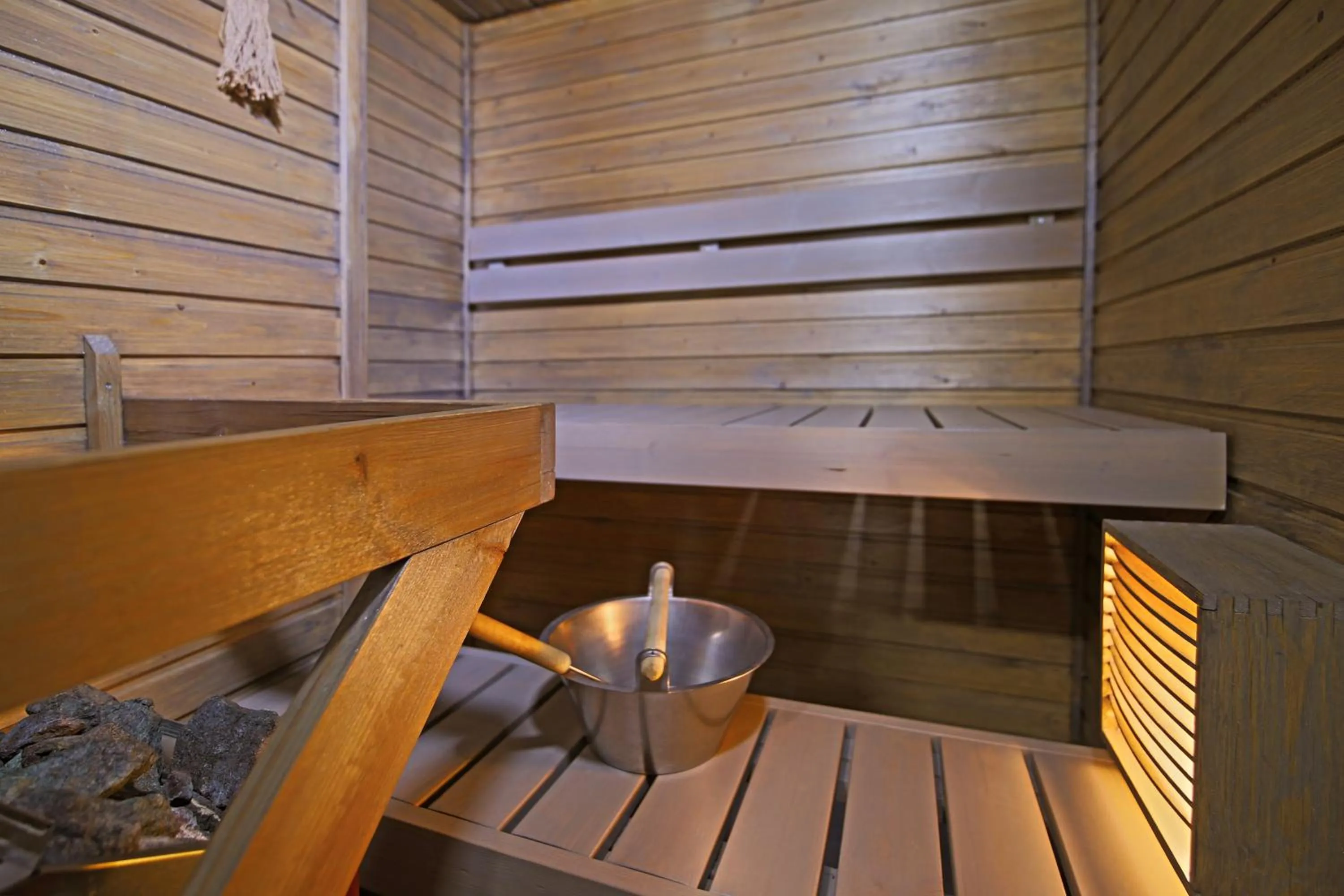 Sauna in Santa's Hotel Tunturi