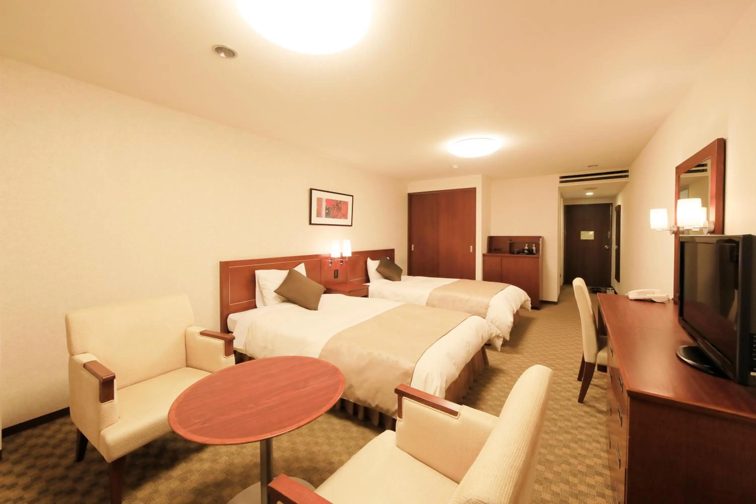 Photo of the whole room, Bed in FOURTREAT plus NASUKOGEN