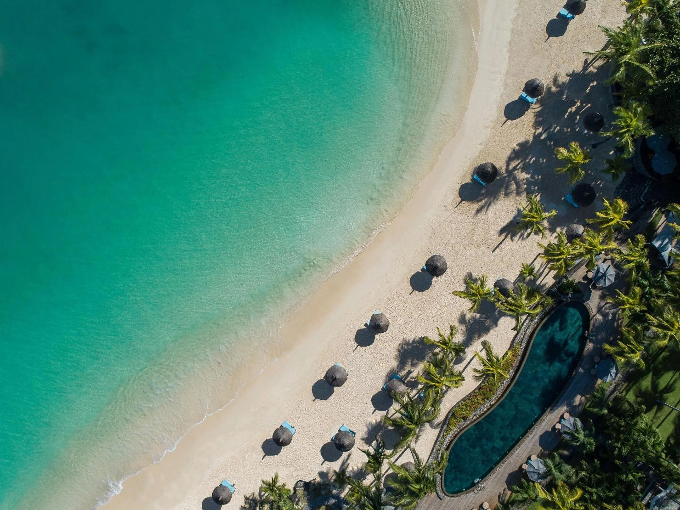 Beach in Royal Palm Beachcomber Luxury