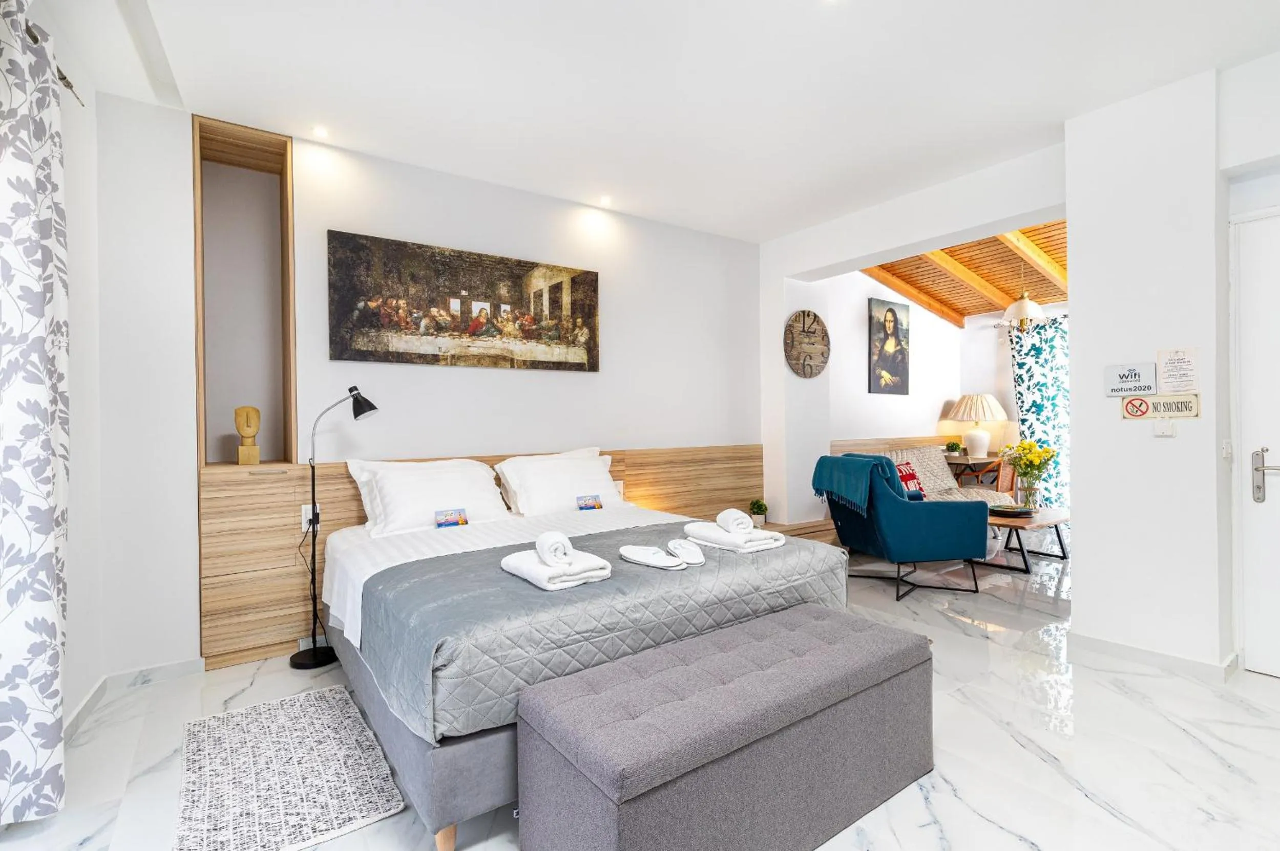 Bedroom, Bed in Notus Chania Crete