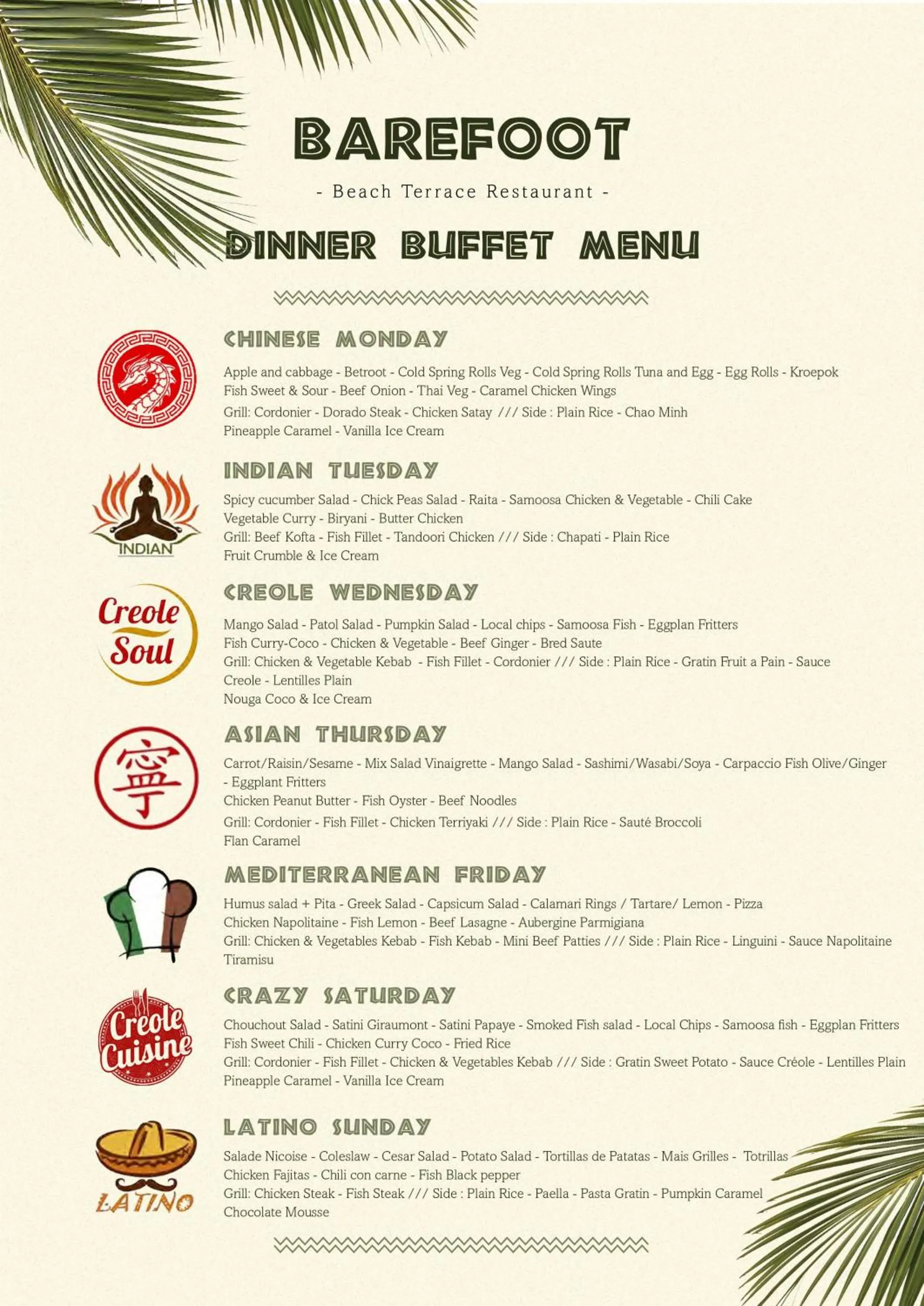 Restaurant/places to eat in Bliss Boutique Hotel Seychelles