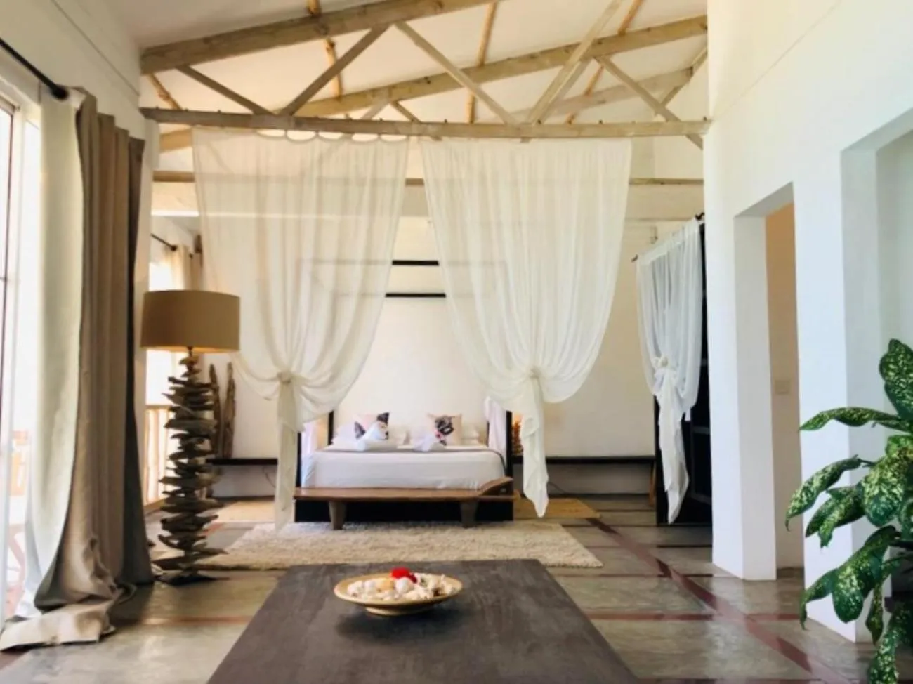 Living room, Bed in Bliss Boutique Hotel Seychelles