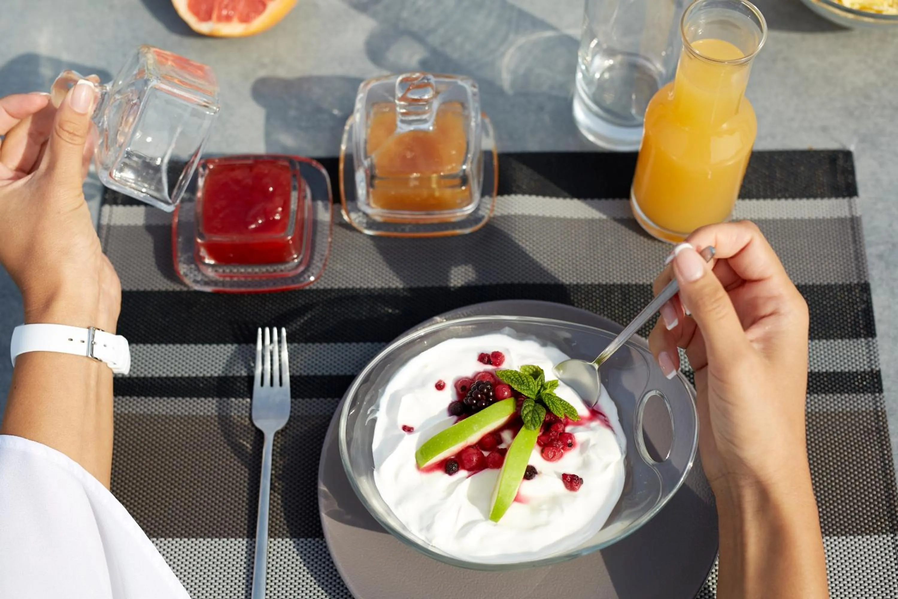 Food and drinks in Santorini Princess Presidential Suites