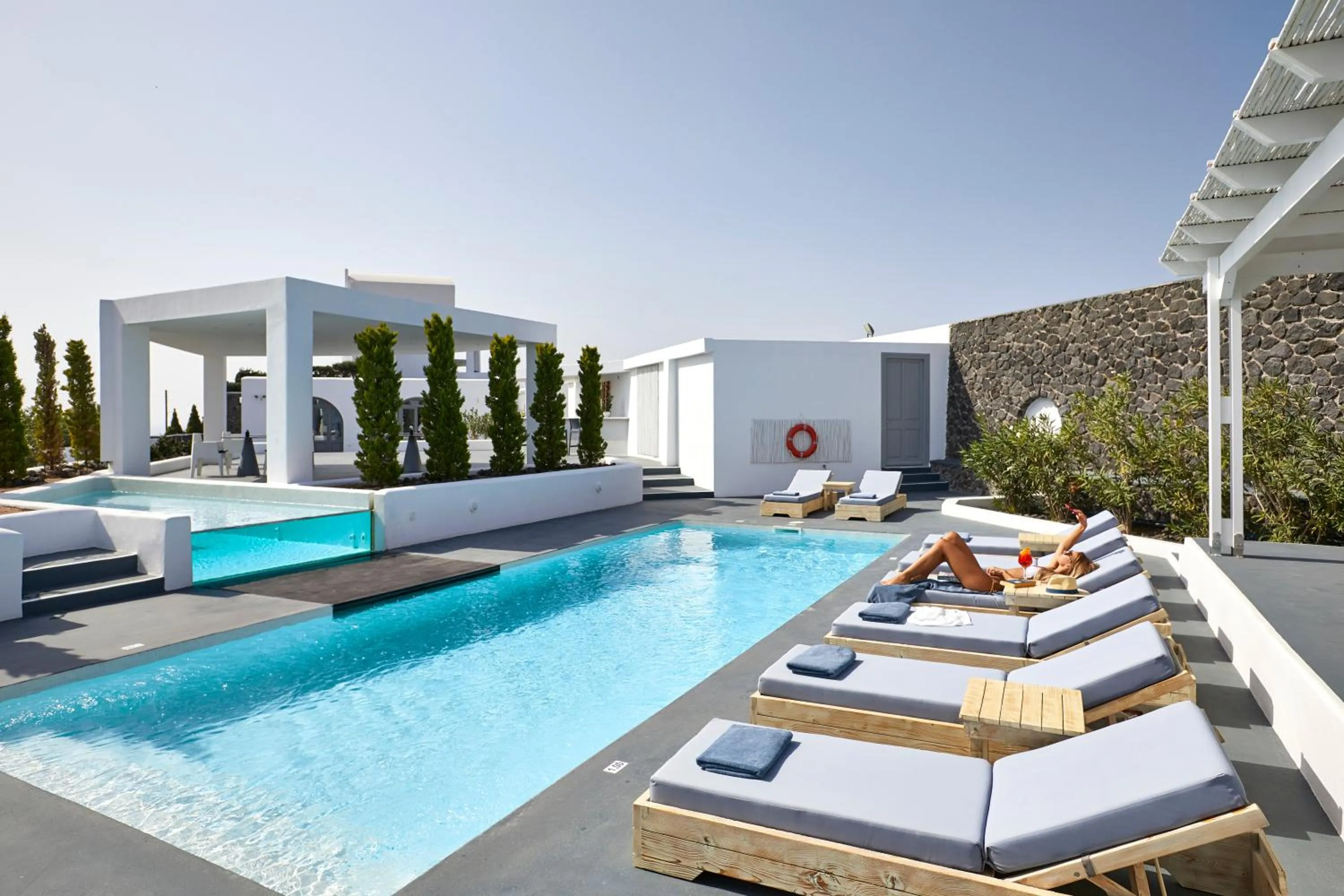 Swimming pool in Santorini Princess Presidential Suites
