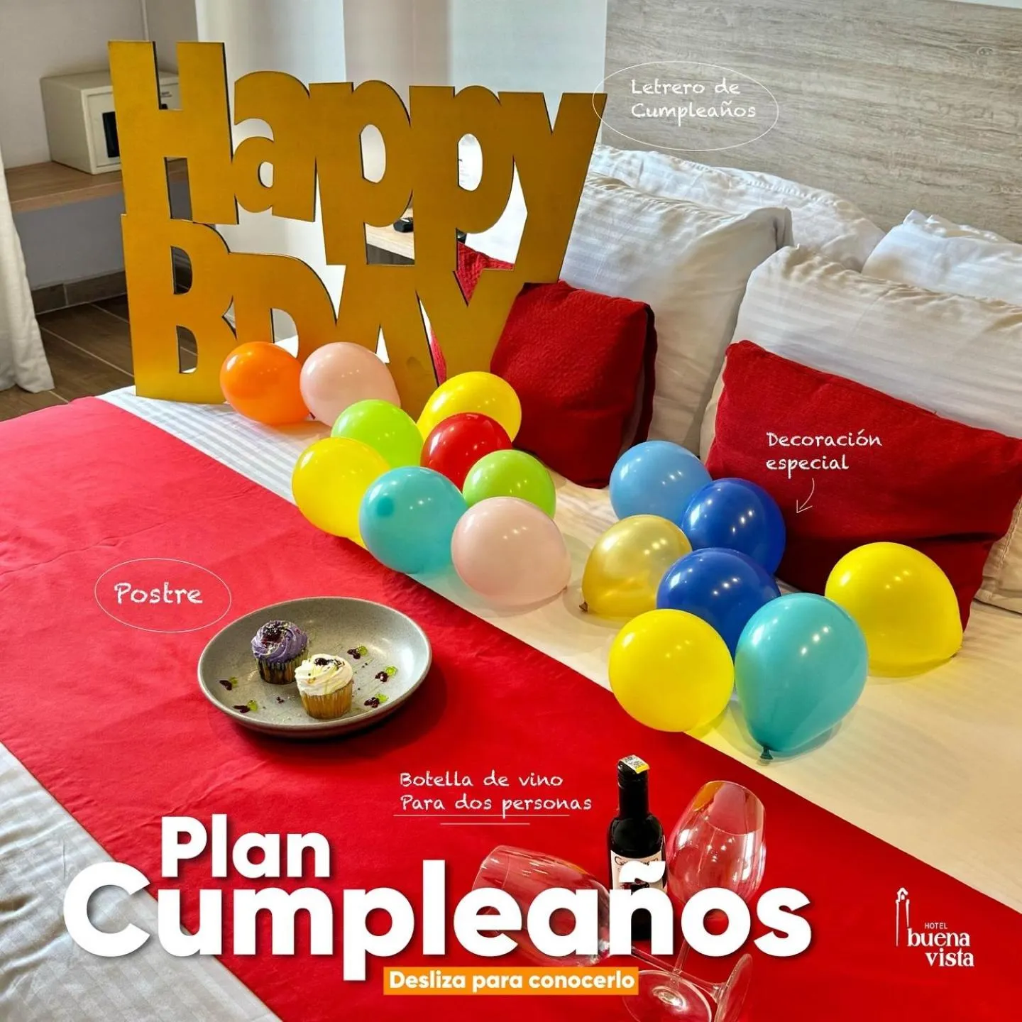 Bed in Hotel Buena Vista