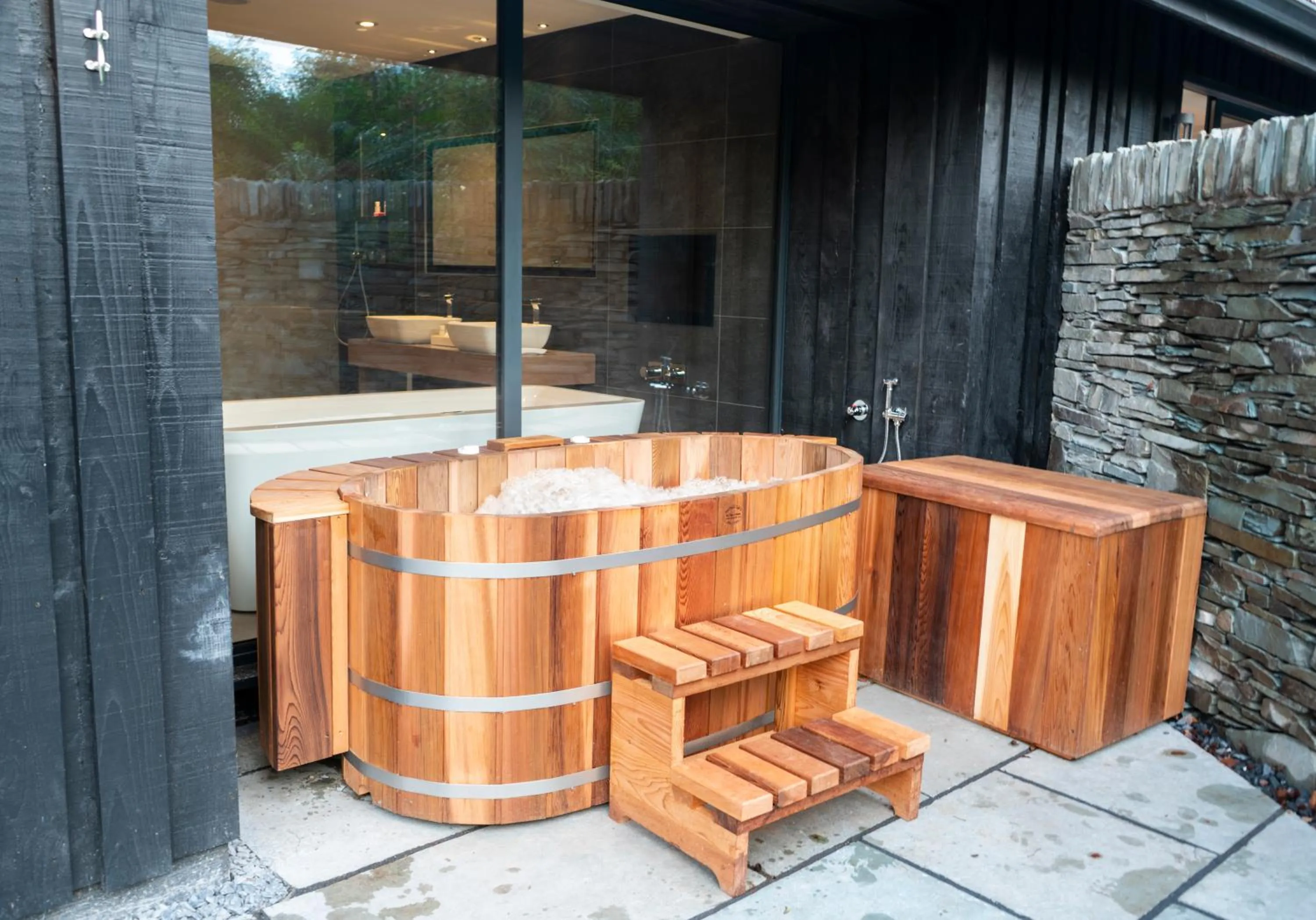 Hot Tub in Storrs Hall Hotel on the shore of Lake Windermere