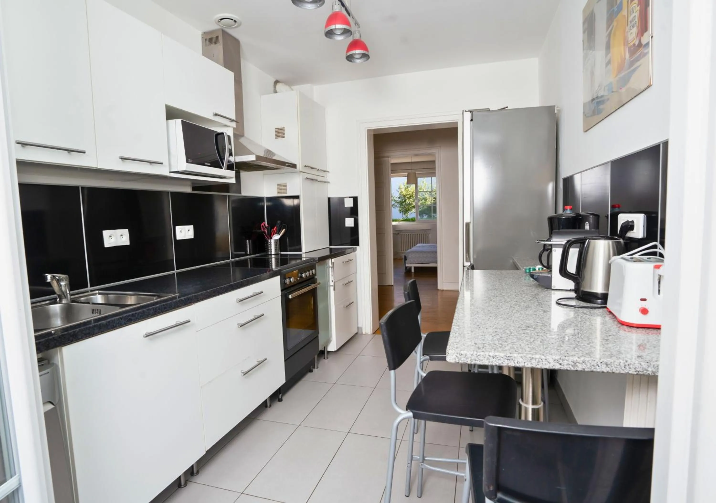 stove in Charmant appartement avec terrasse dans villa
