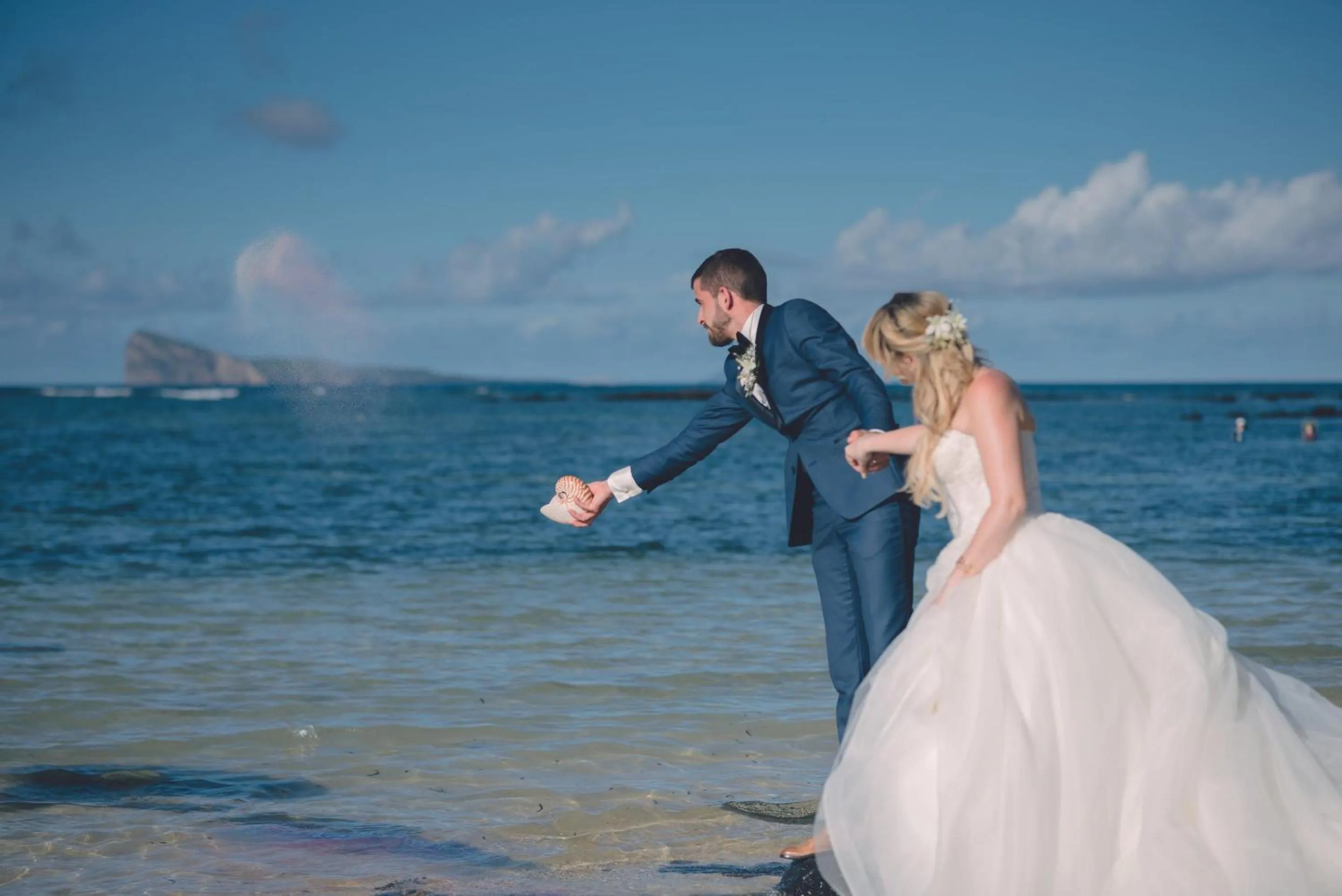 Beach in Canonnier Beachcomber Golf Resort & Spa