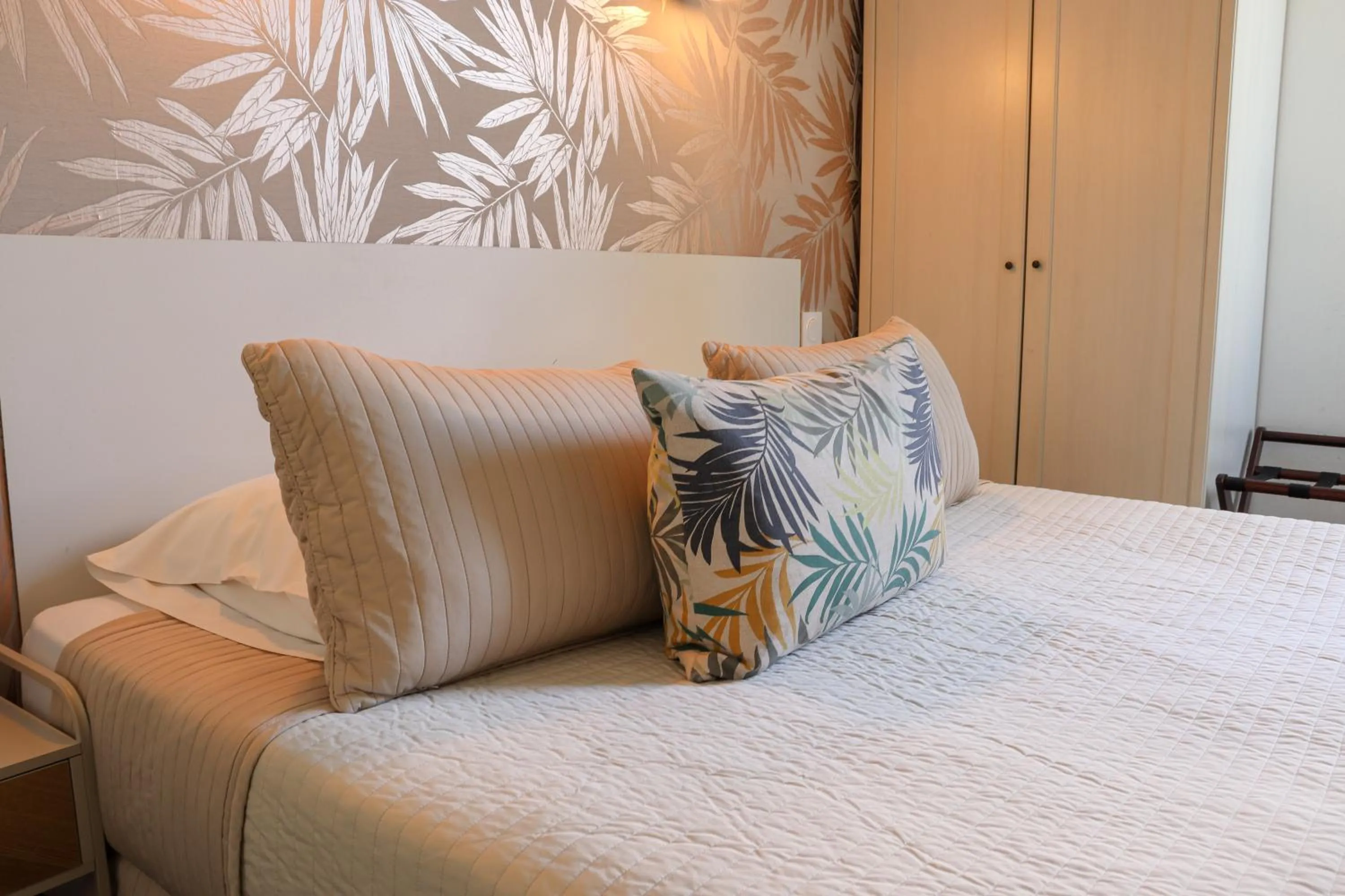 Decorative detail, Bed in Hotel Abelia