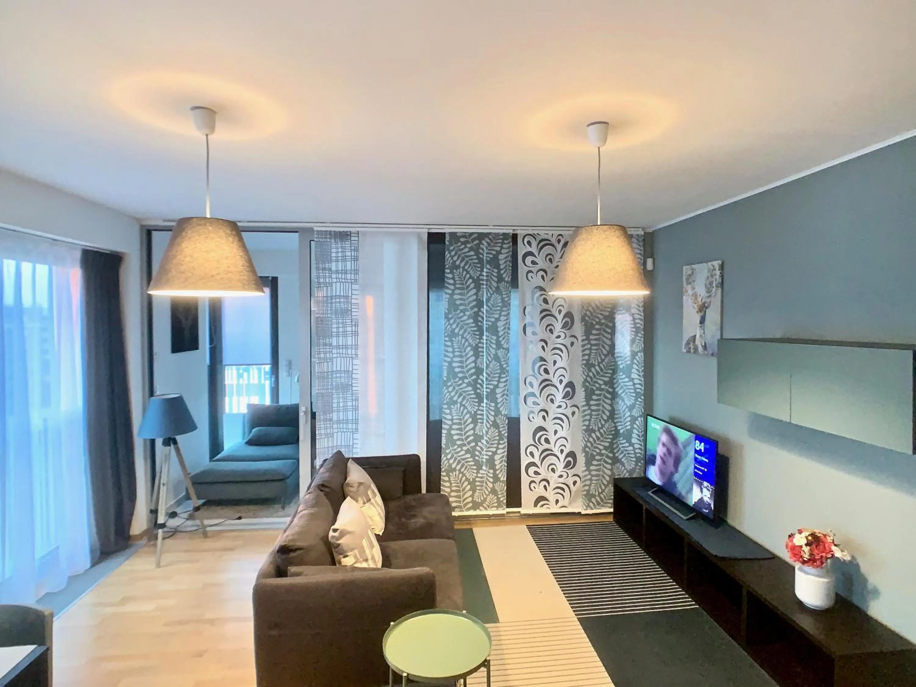 Communal lounge/ TV room in ART Garden Towers Prague