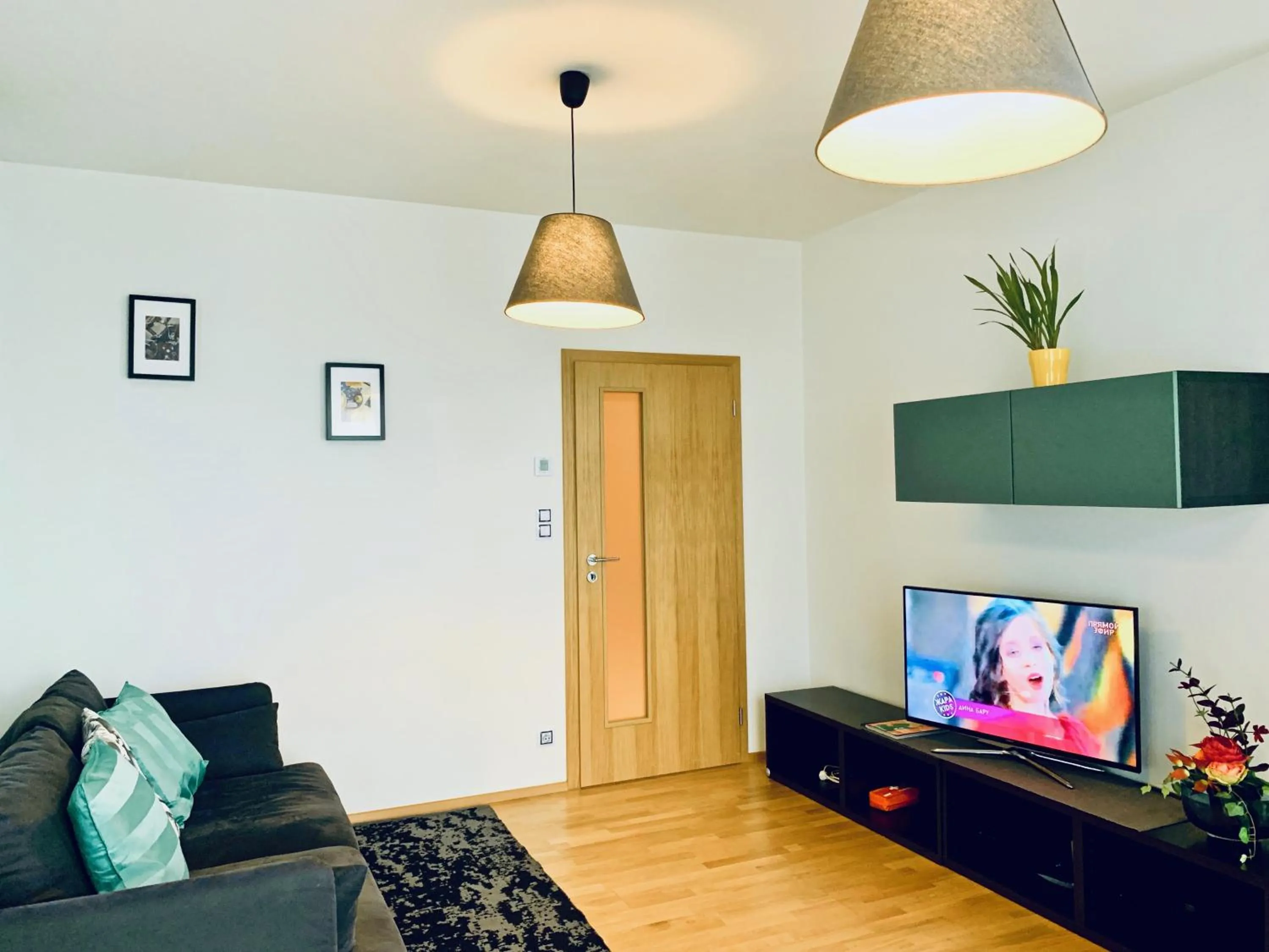 Communal lounge/ TV room in ART Garden Towers Prague