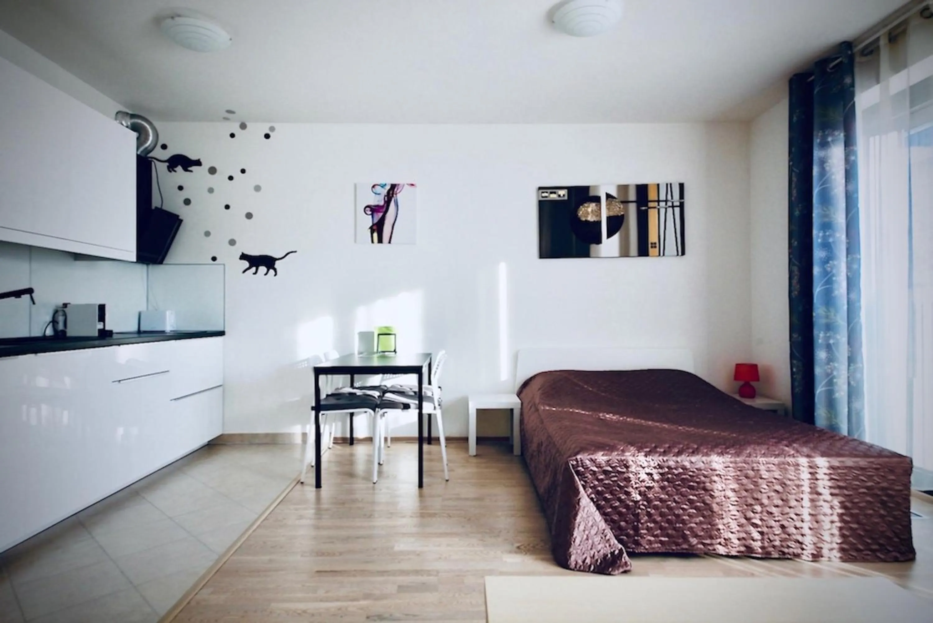 Bed in ART Garden Towers Prague