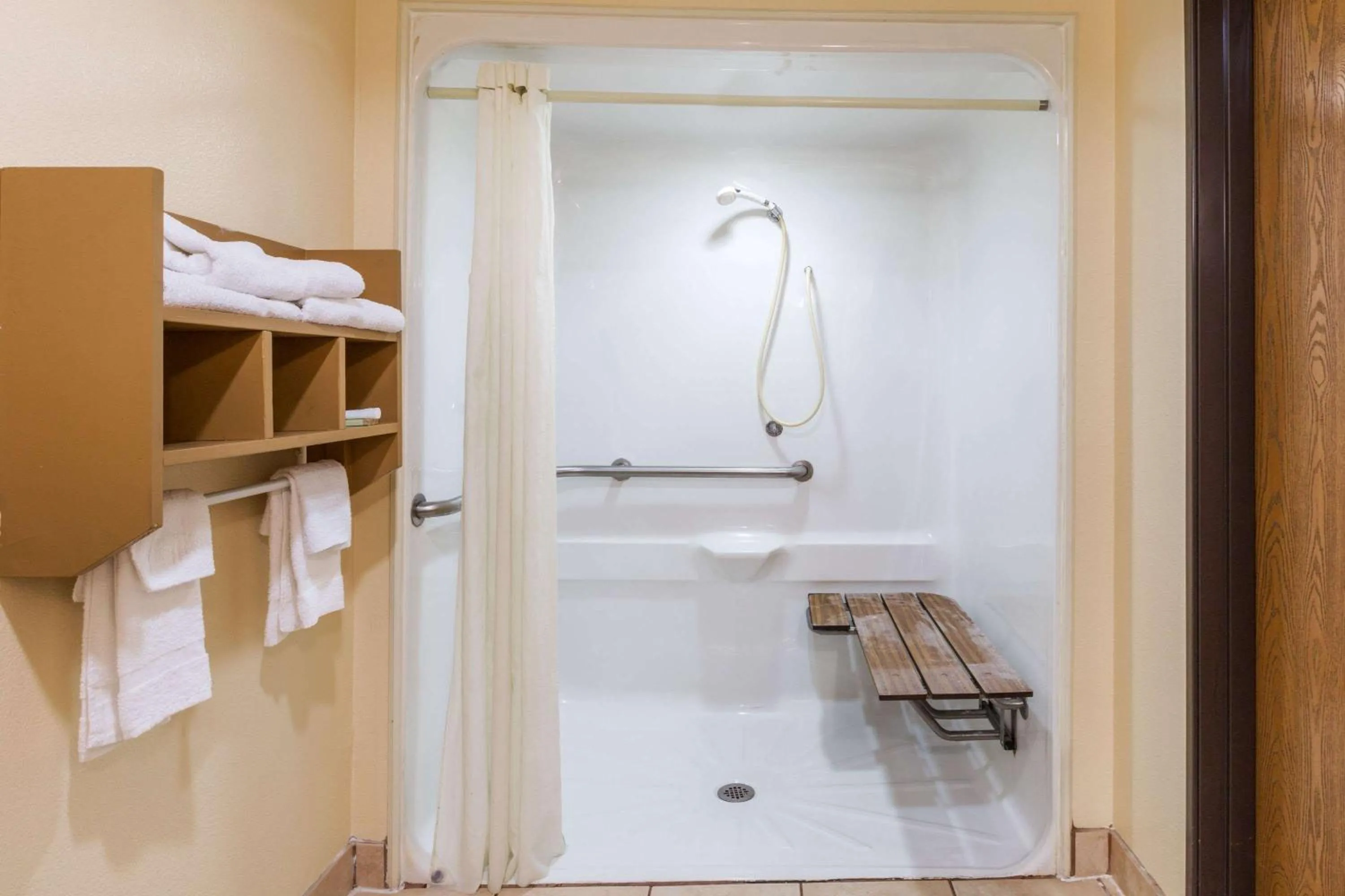 Bathroom in Super 8 by Wyndham League City Kemah Area