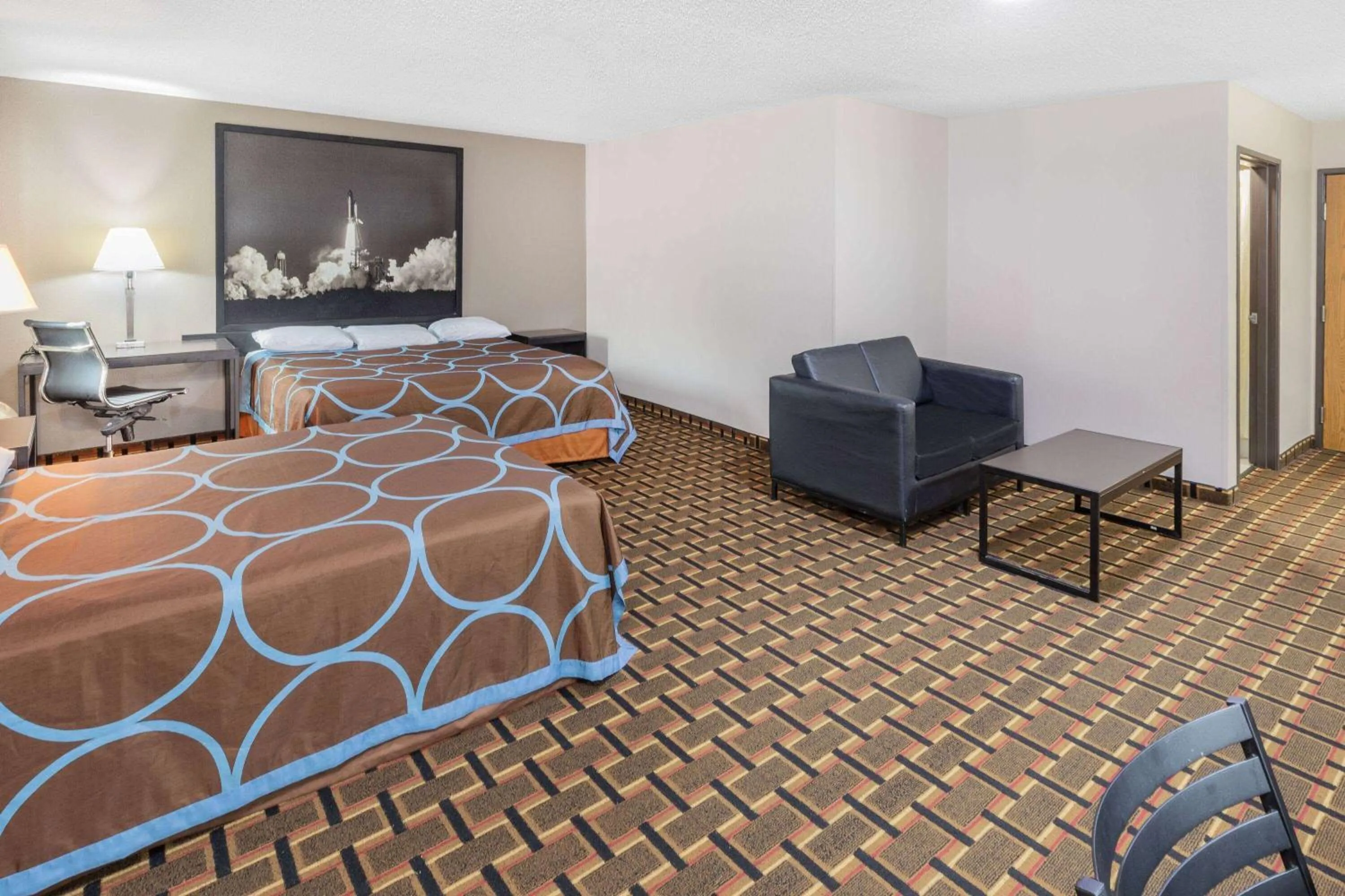 Photo of the whole room, Bed in Super 8 by Wyndham League City Kemah Area