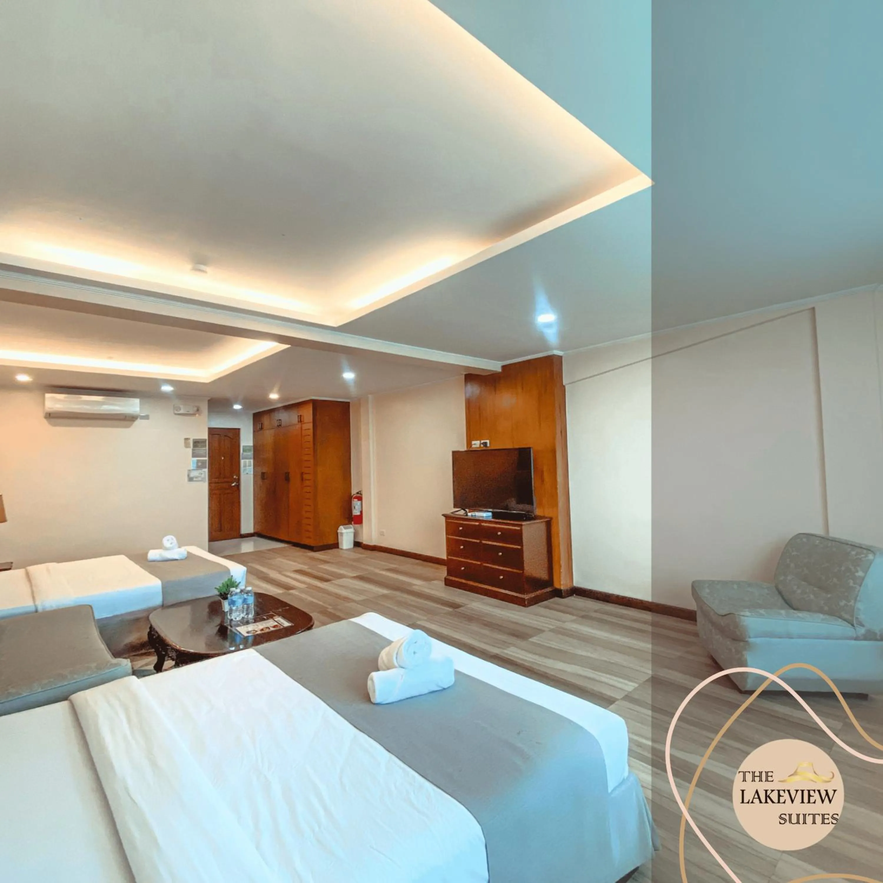 Photo of the whole room, Bed in The Lakeview Suites