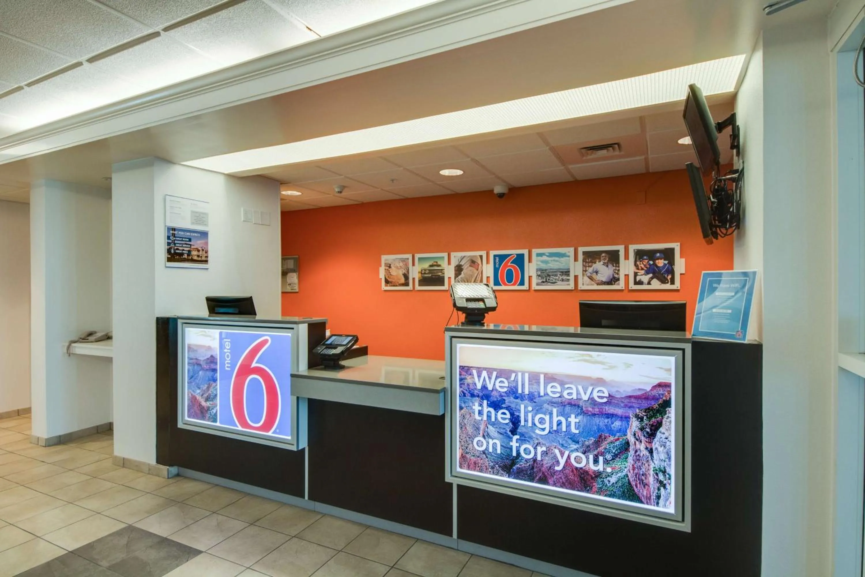 Lobby or reception in Motel 6-Brownsville, TX