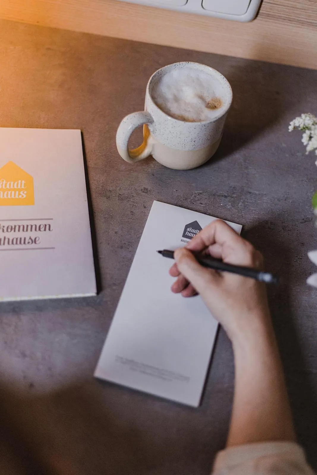 Logo/Certificate/Sign in Hotel Stadthaus