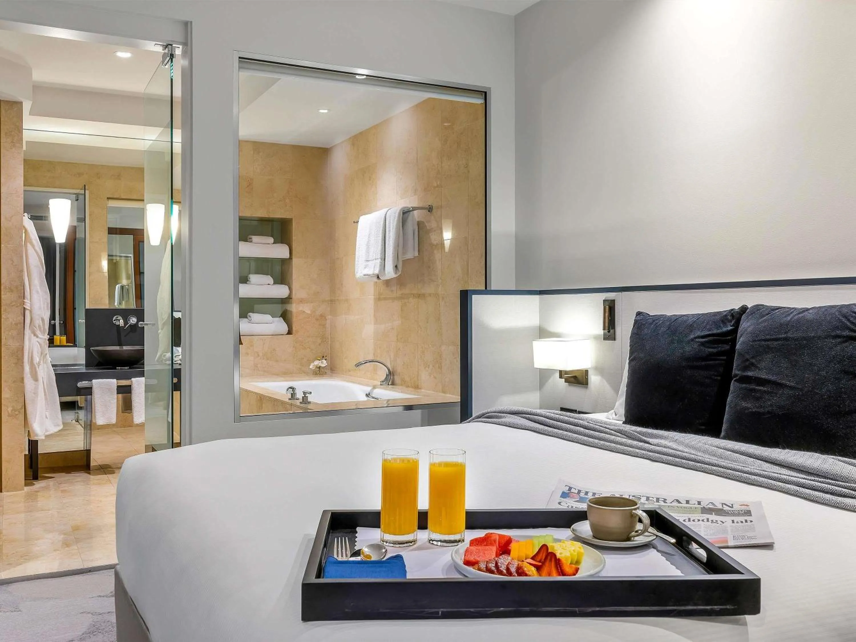 Bedroom in Peppers Waymouth Hotel