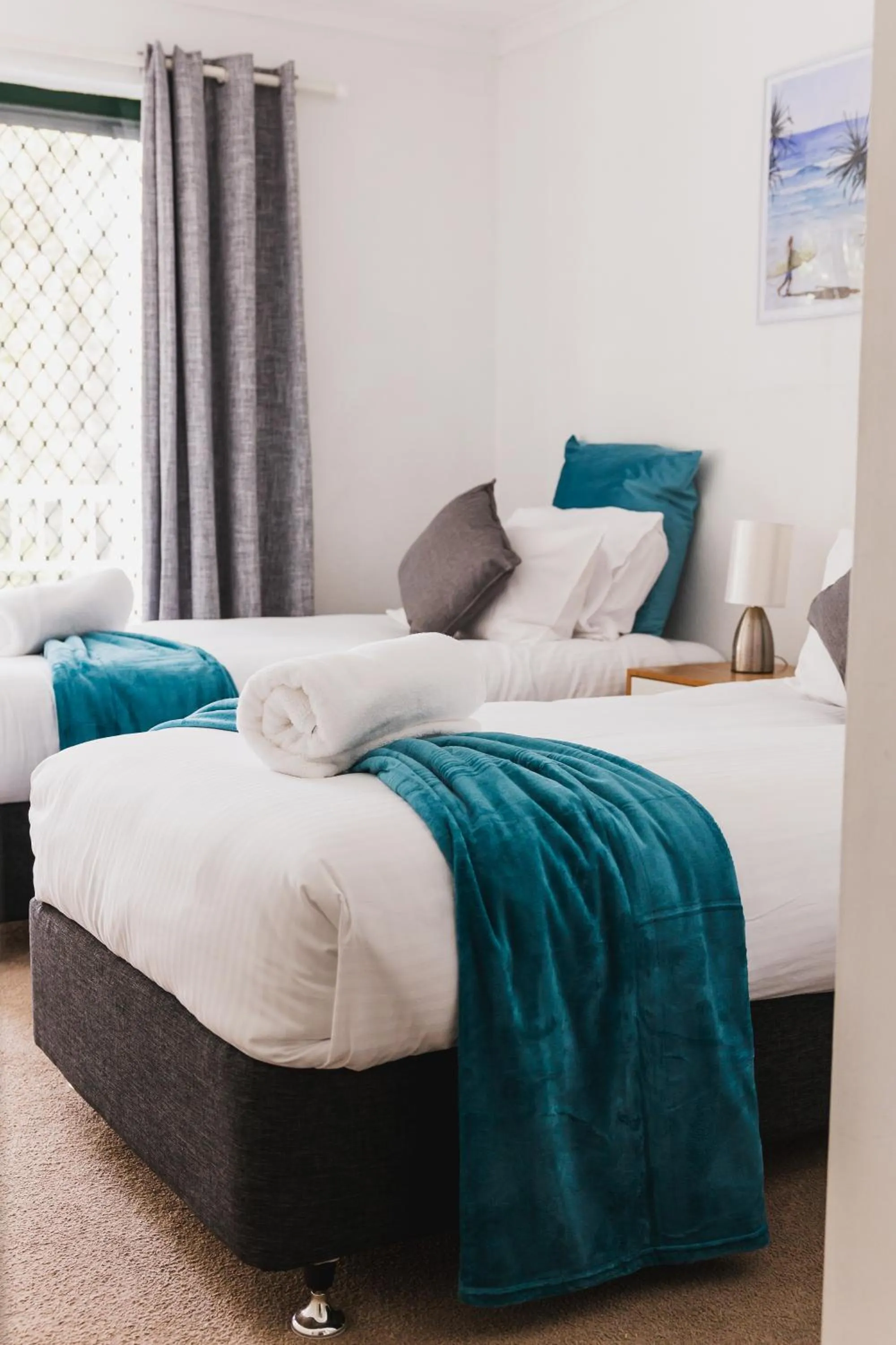 Bed in Noosa Keys Apartments