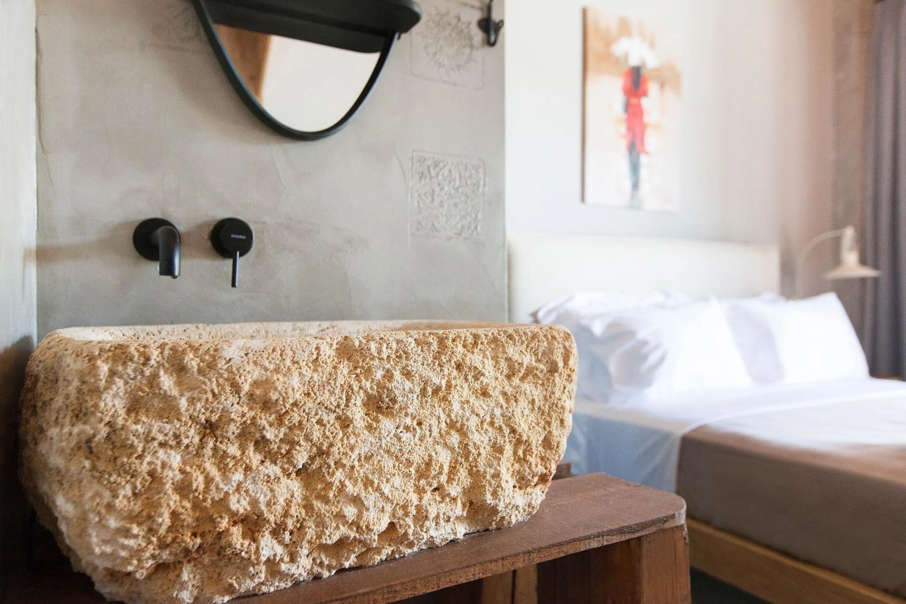 Bed in Casa Afytos - Adults Only