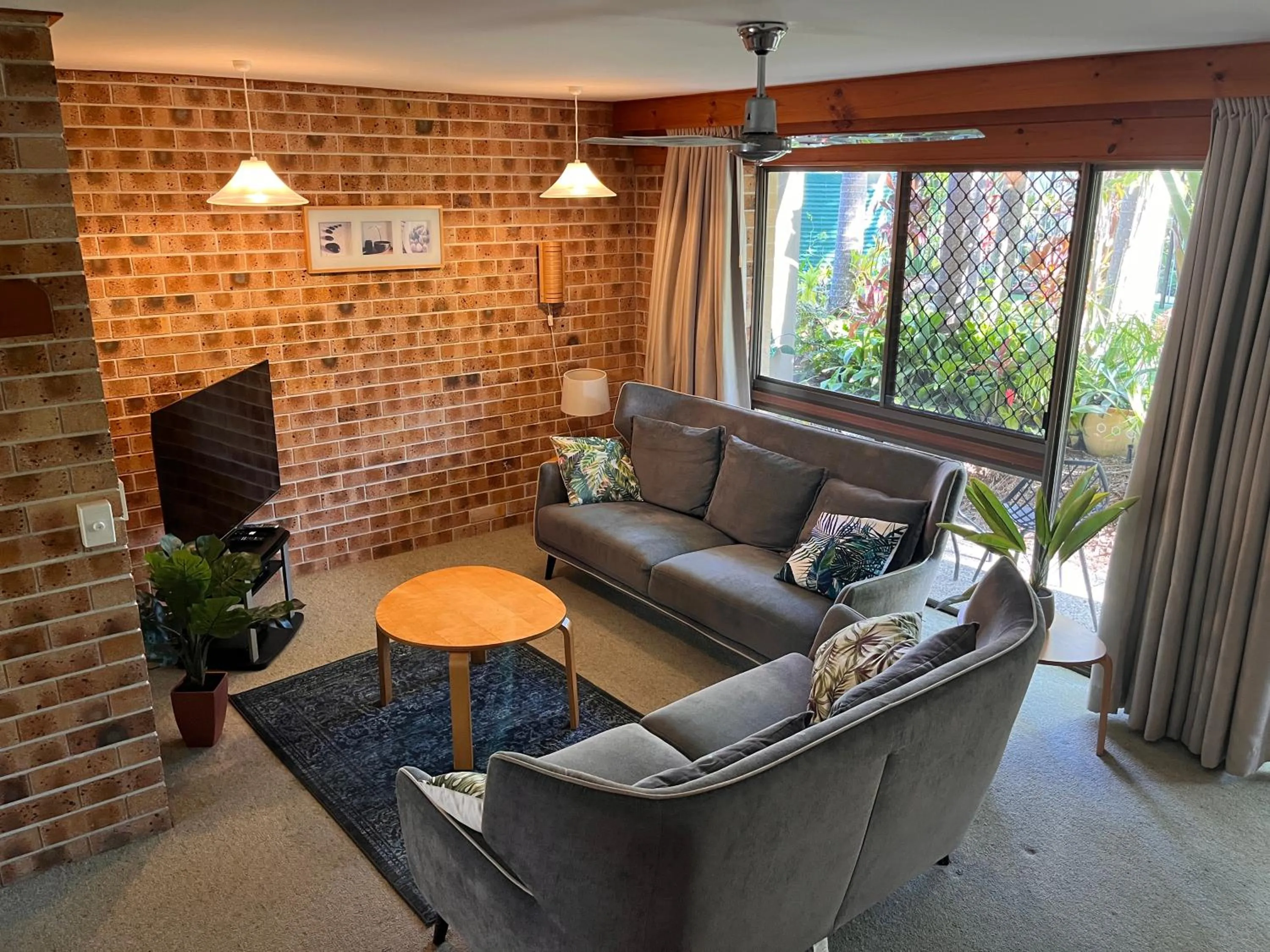Living room in Noosa Village River Resort