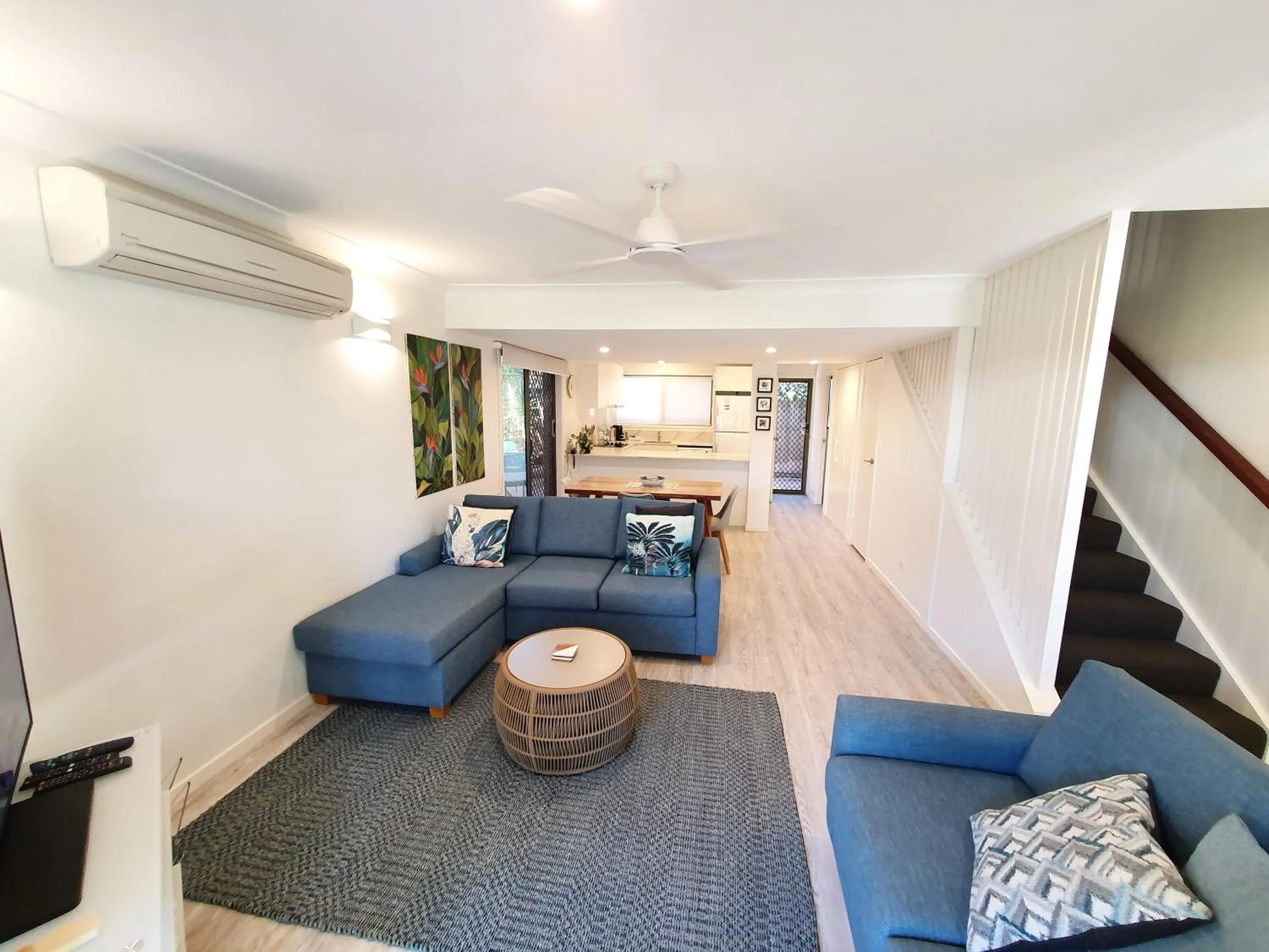 Living room in Noosa Village River Resort