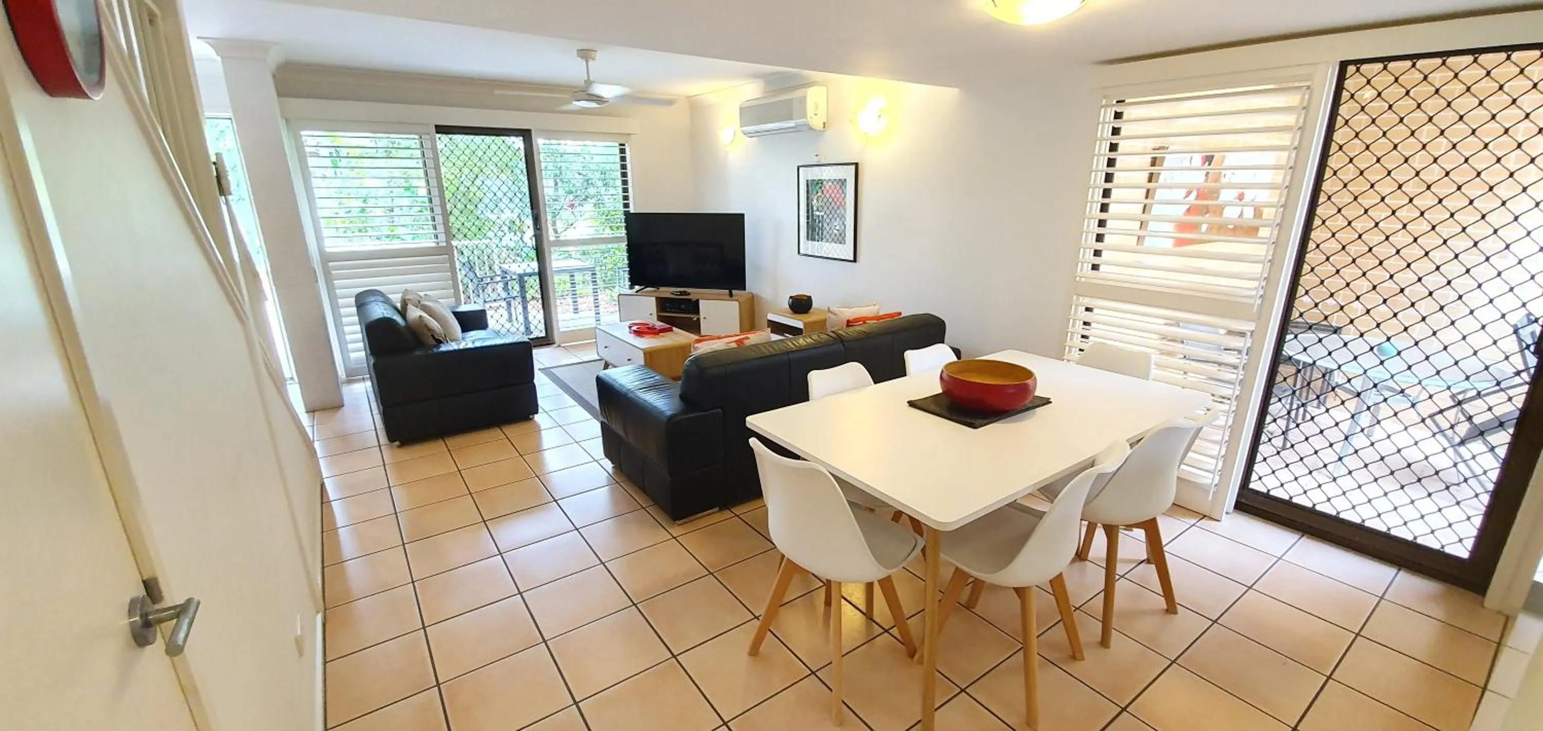Living room in Noosa Village River Resort