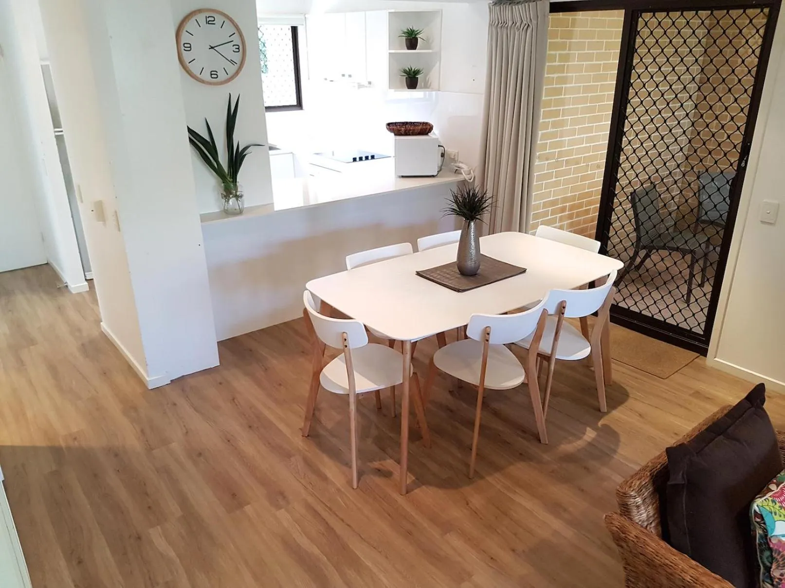 Seating area in Noosa Village River Resort