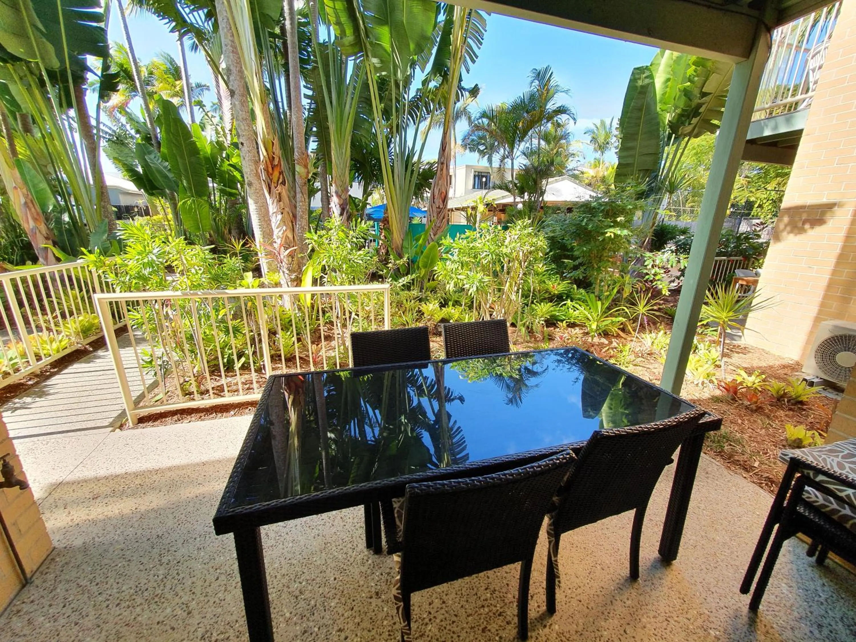 Patio in Noosa Village River Resort