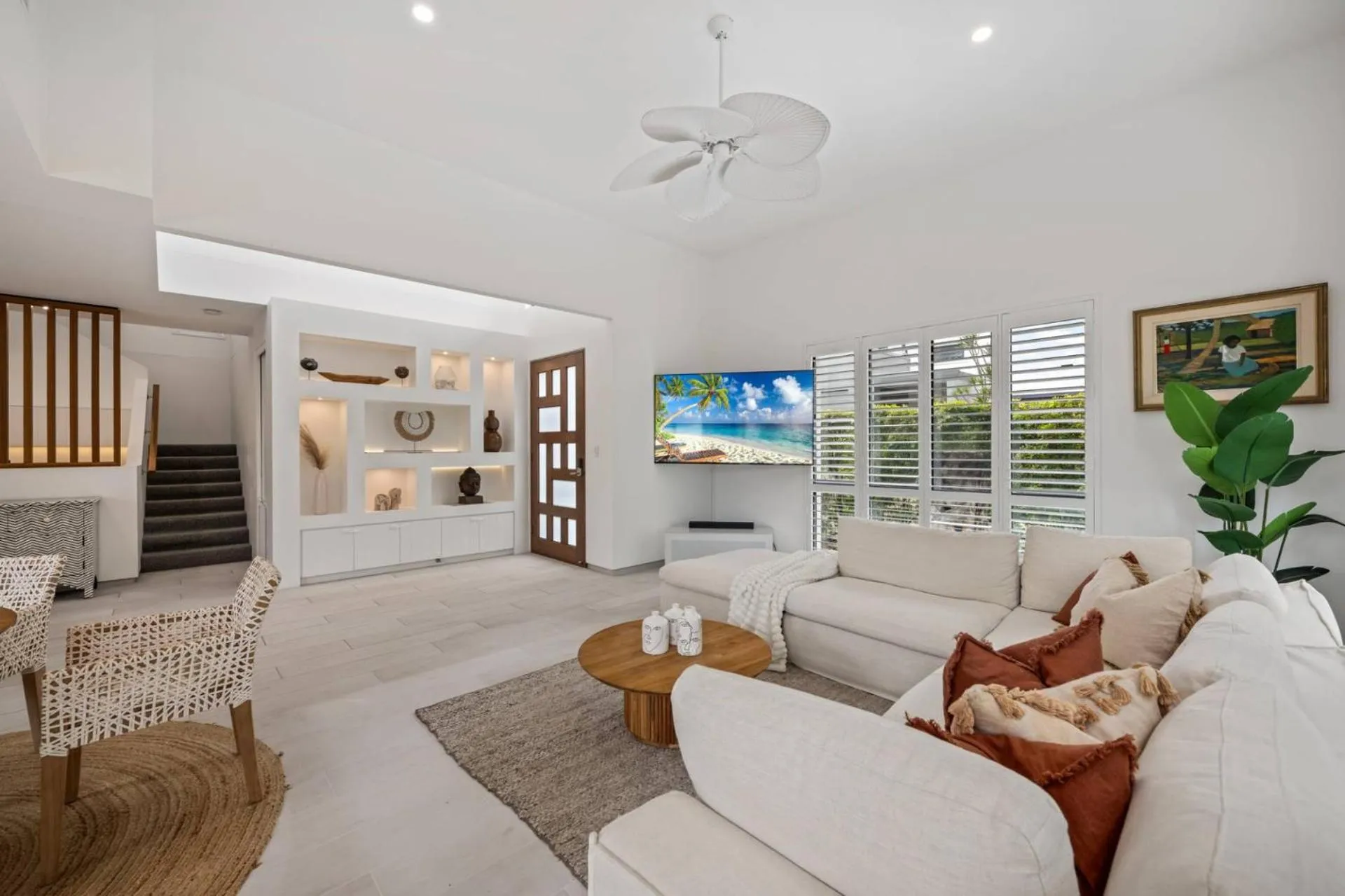 Living room in Noosa Village River Resort