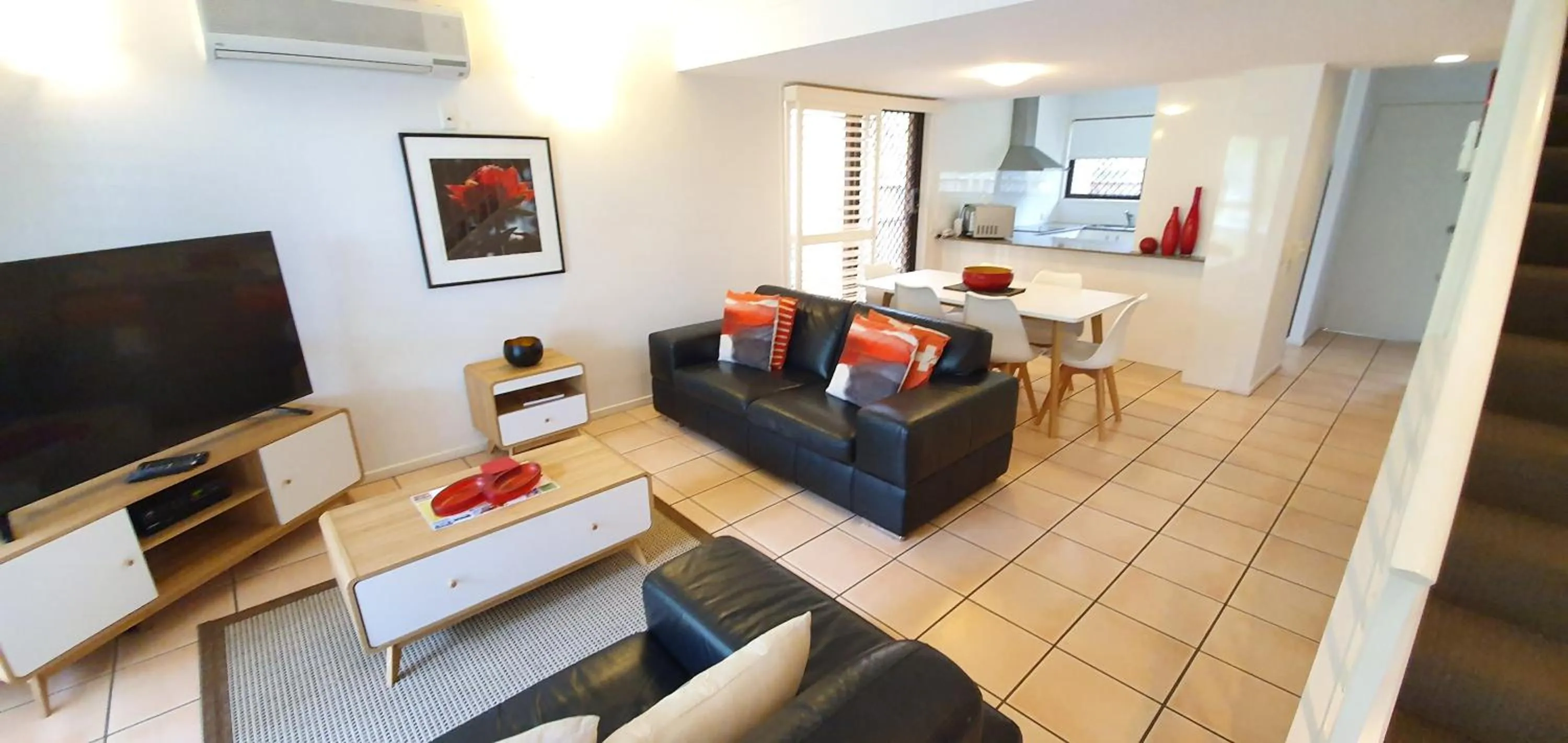 Living room in Noosa Village River Resort