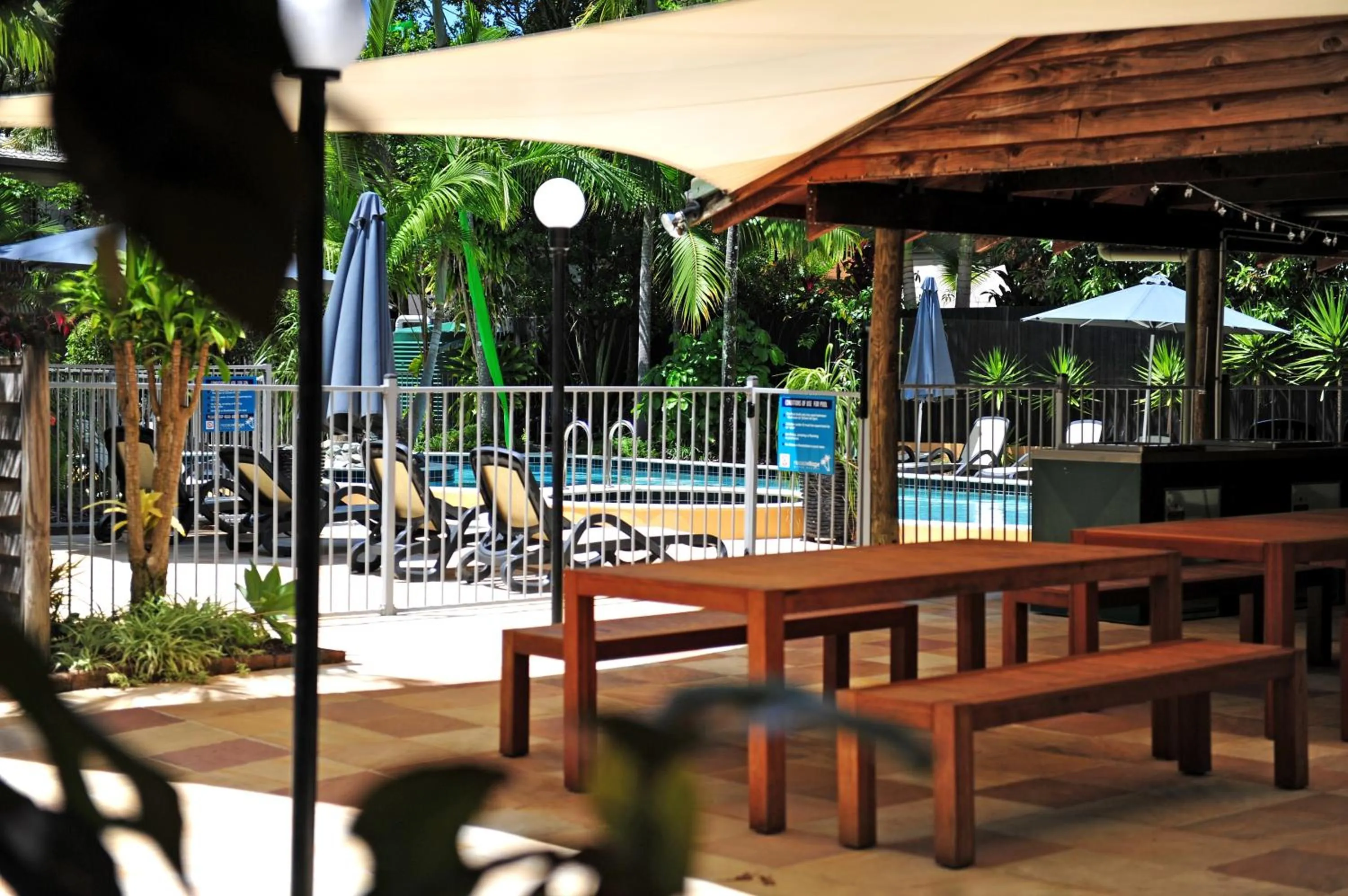 Patio in Noosa Village River Resort