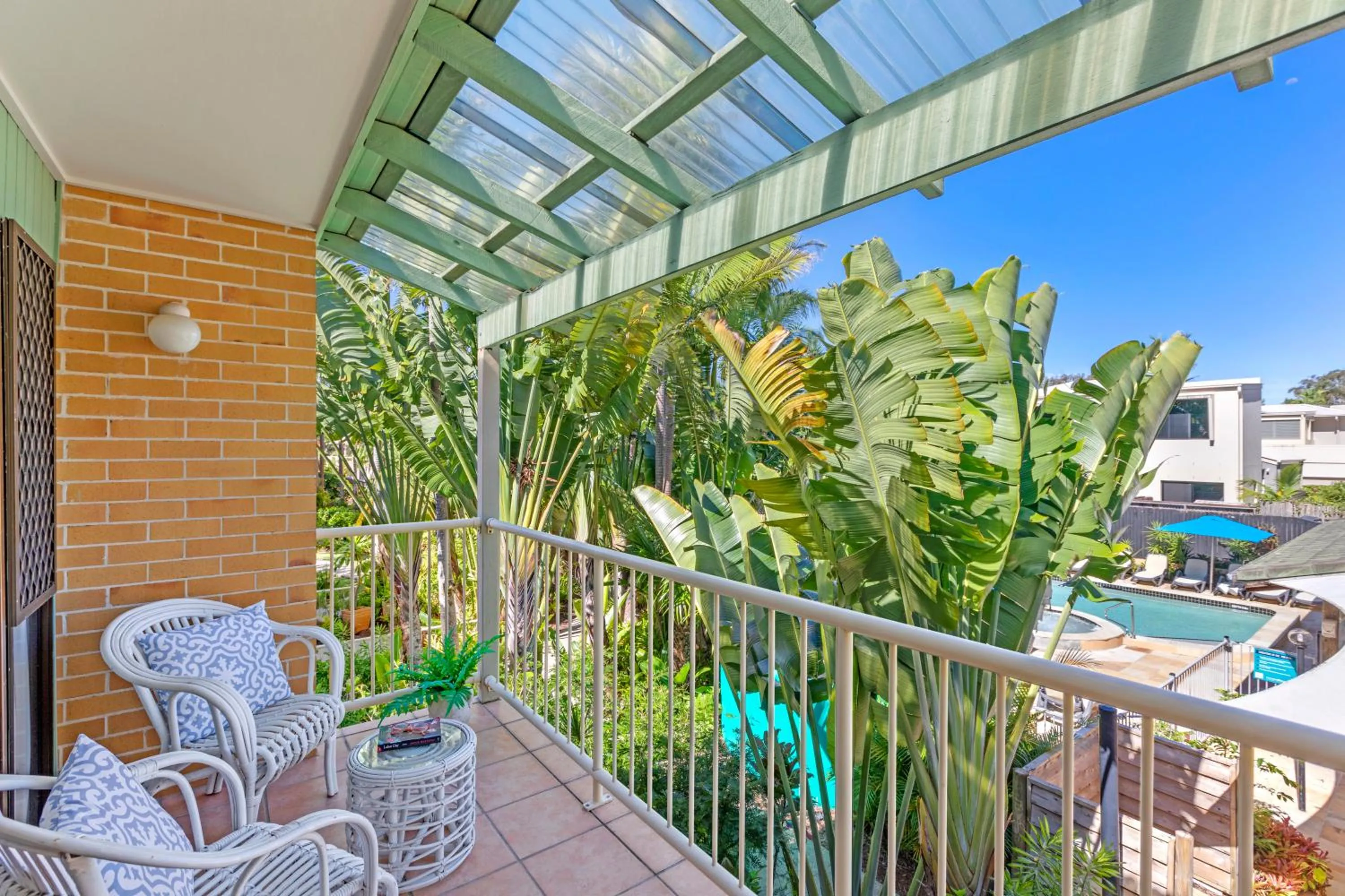 Balcony/Terrace in Noosa Village River Resort