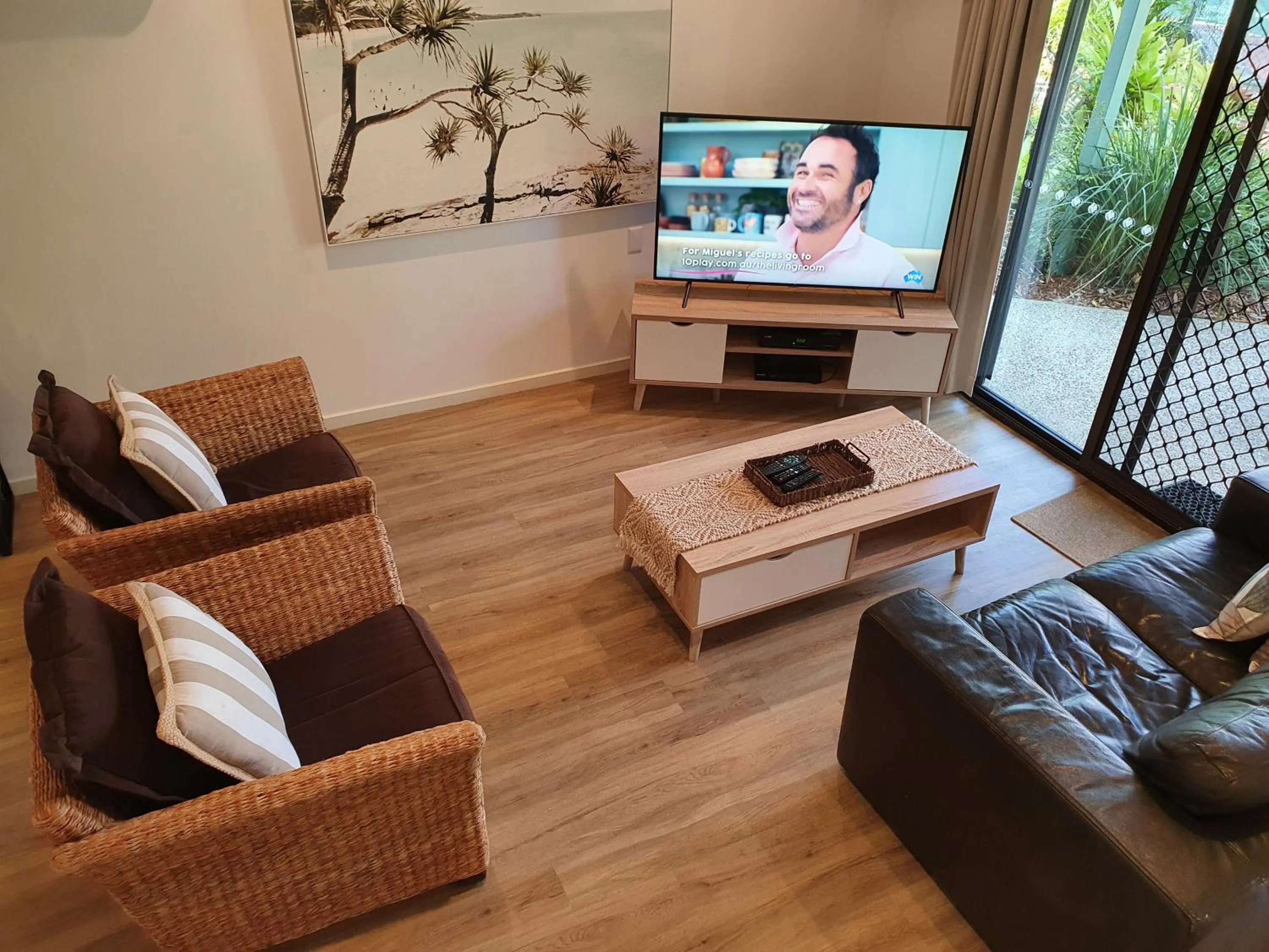 Living room in Noosa Village River Resort
