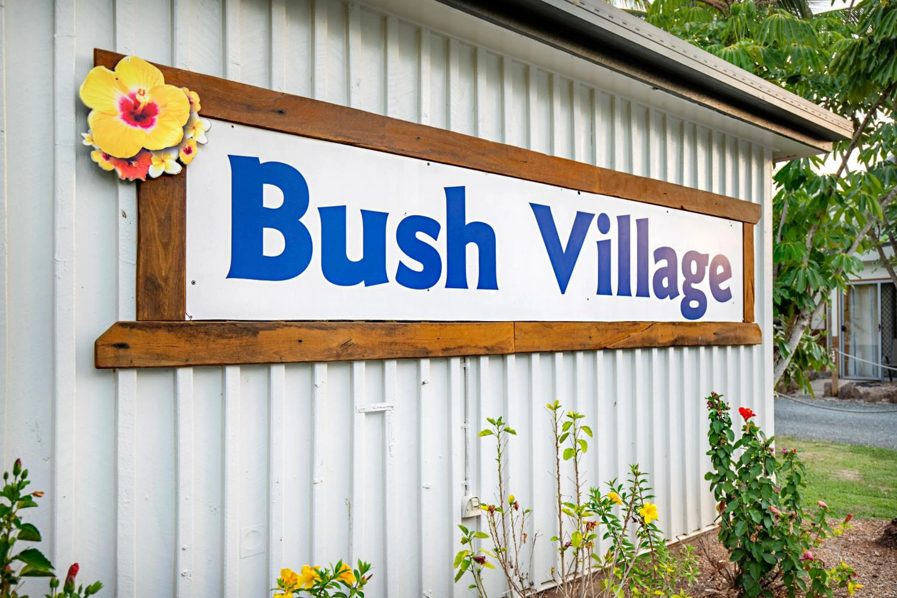 Facade/entrance in Bush Village Holiday Cabins