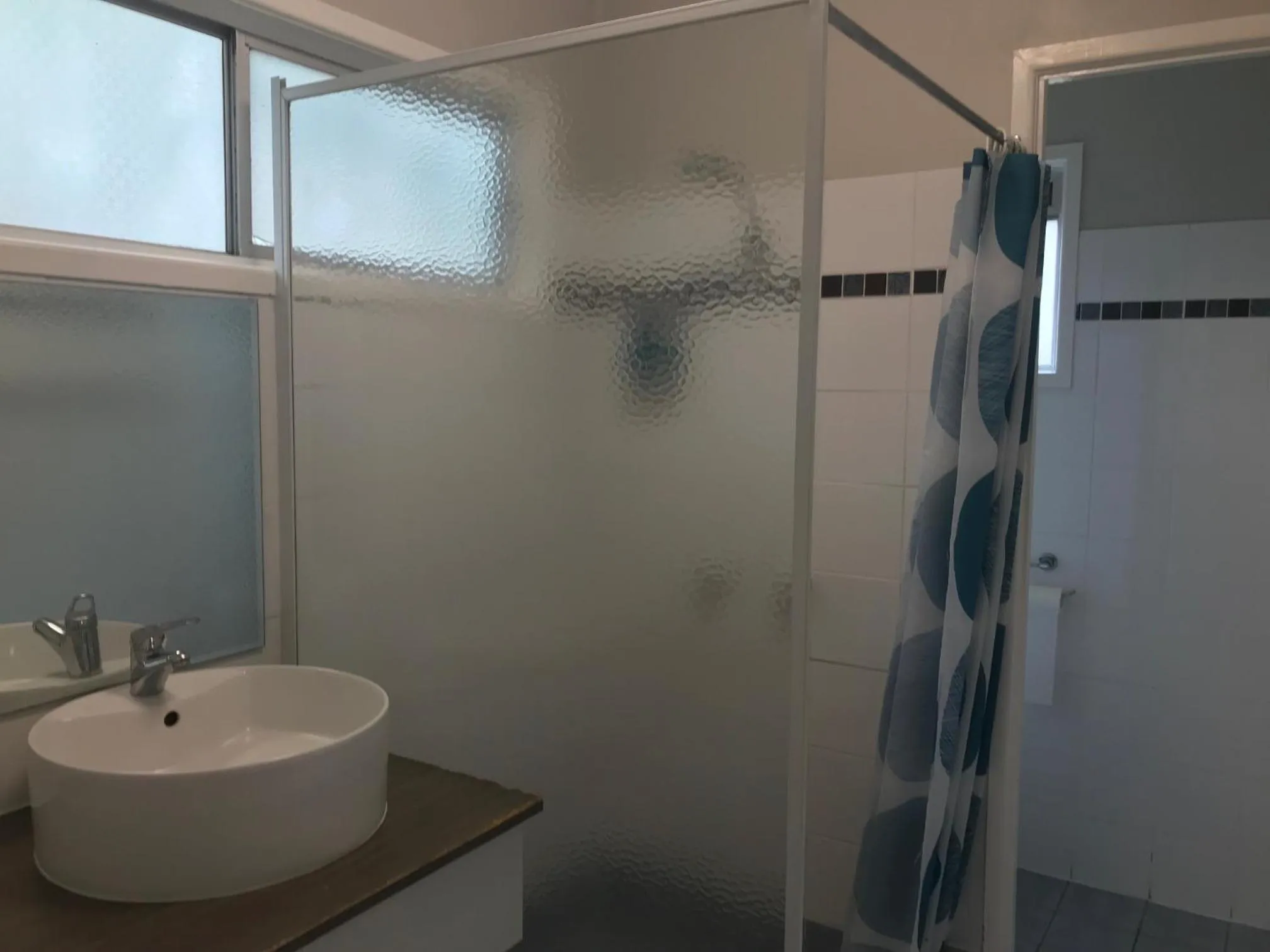 Shower in Bush Village Holiday Cabins