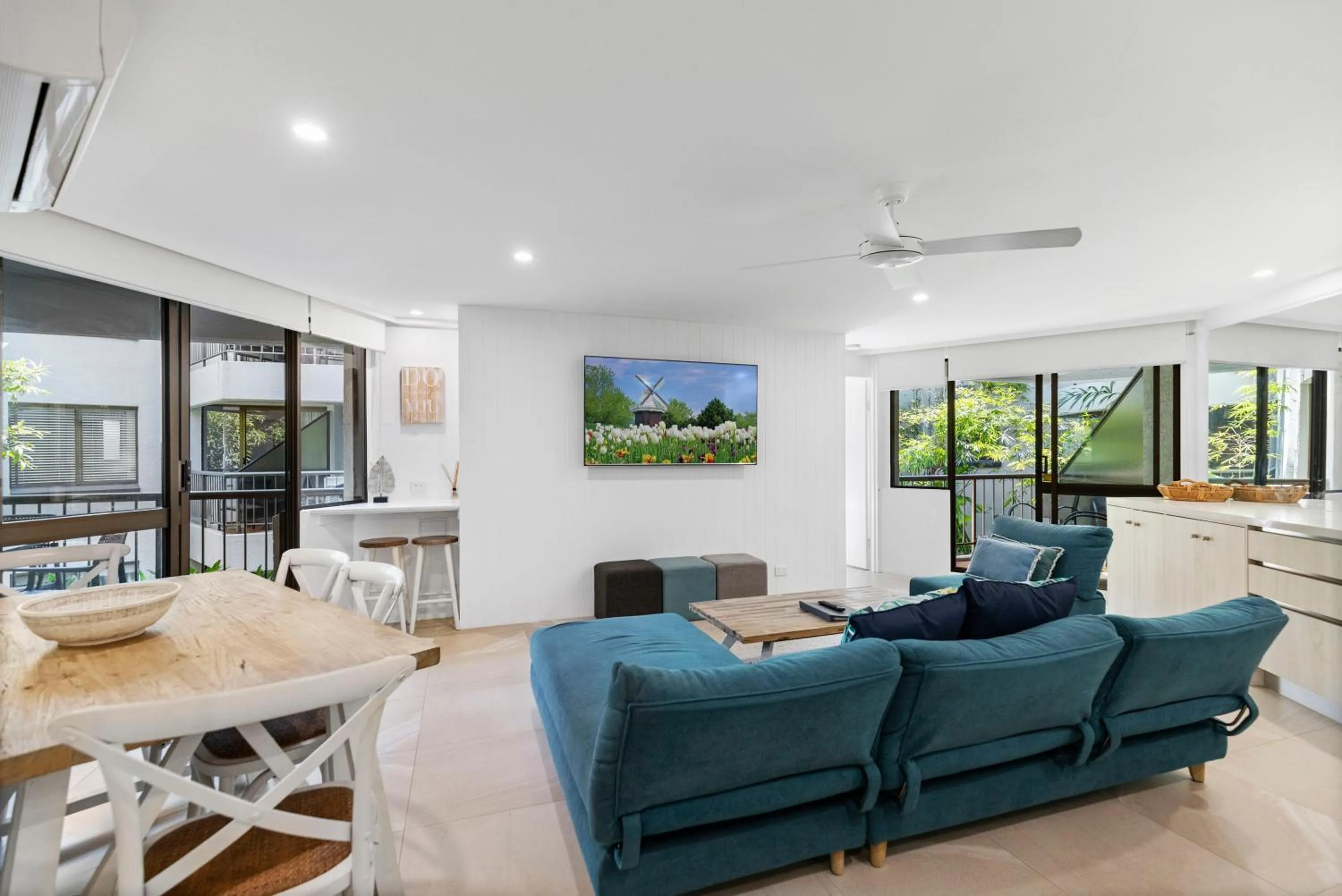 Living room in Ocean Breeze Resort
