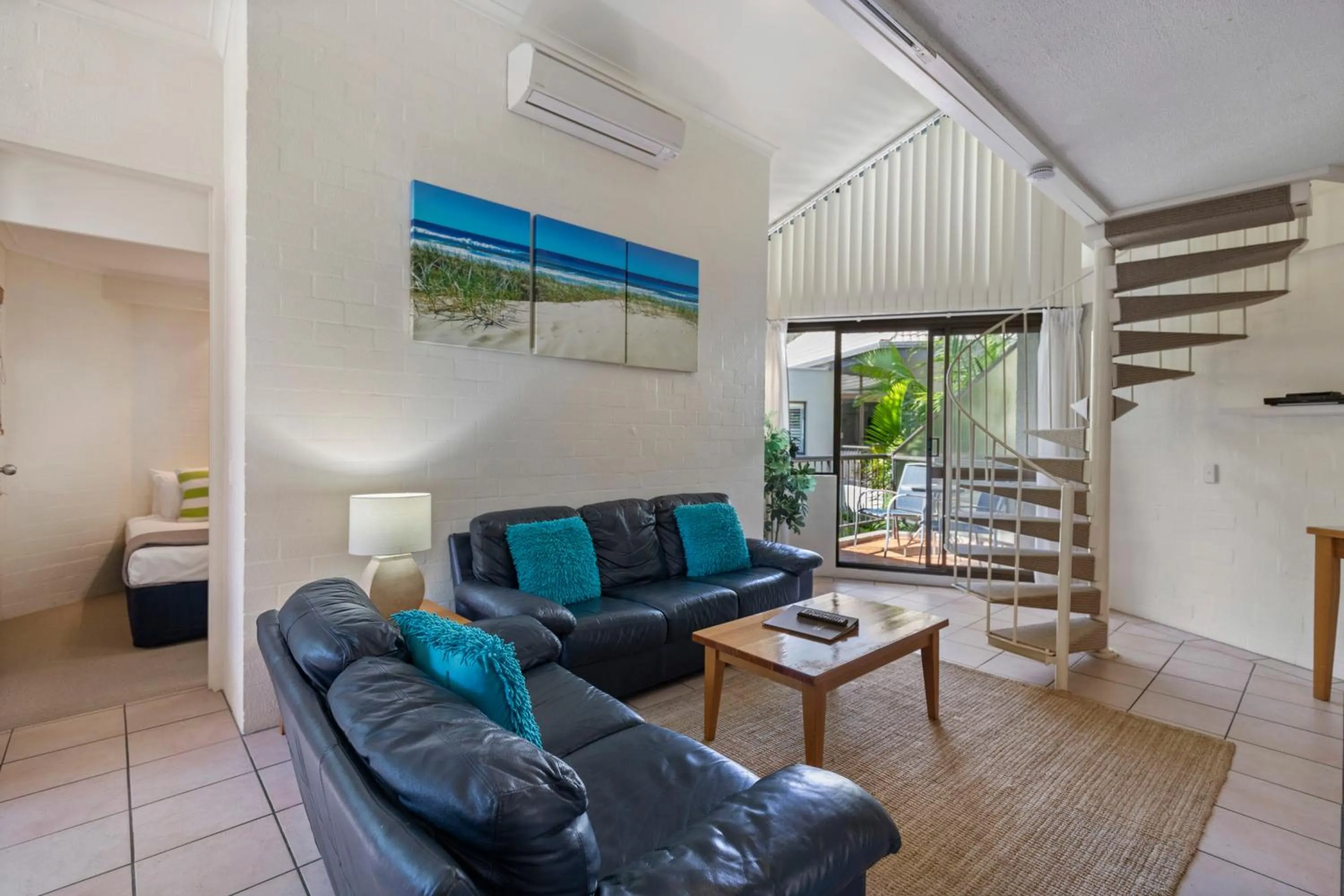 Living room in Ocean Breeze Resort