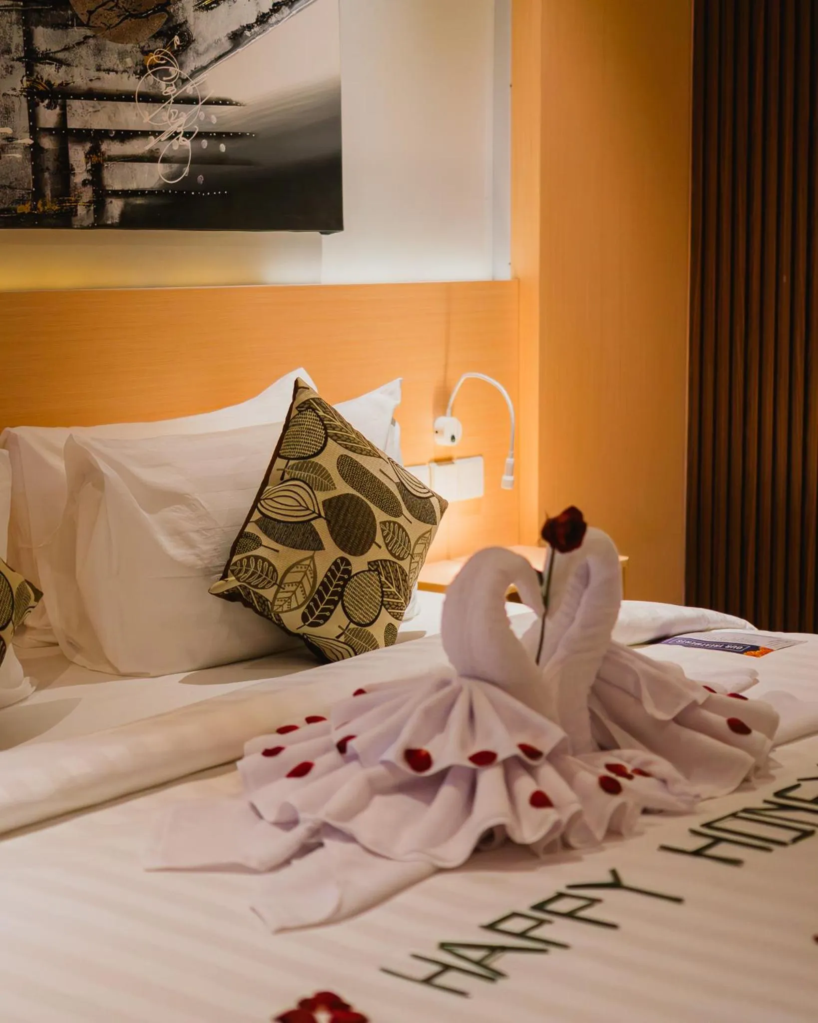 Bed in The Angkal Resort