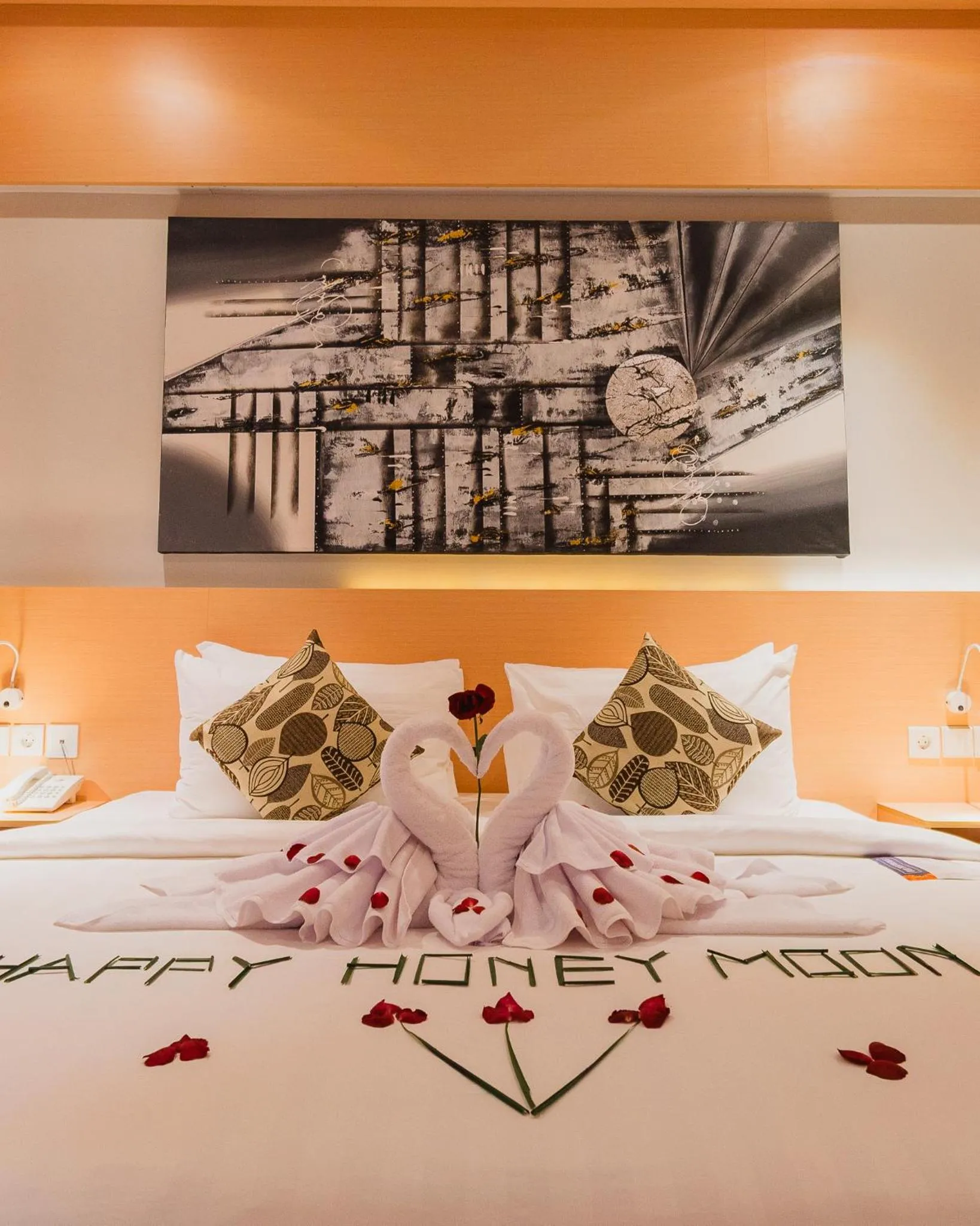 Bed in The Angkal Resort