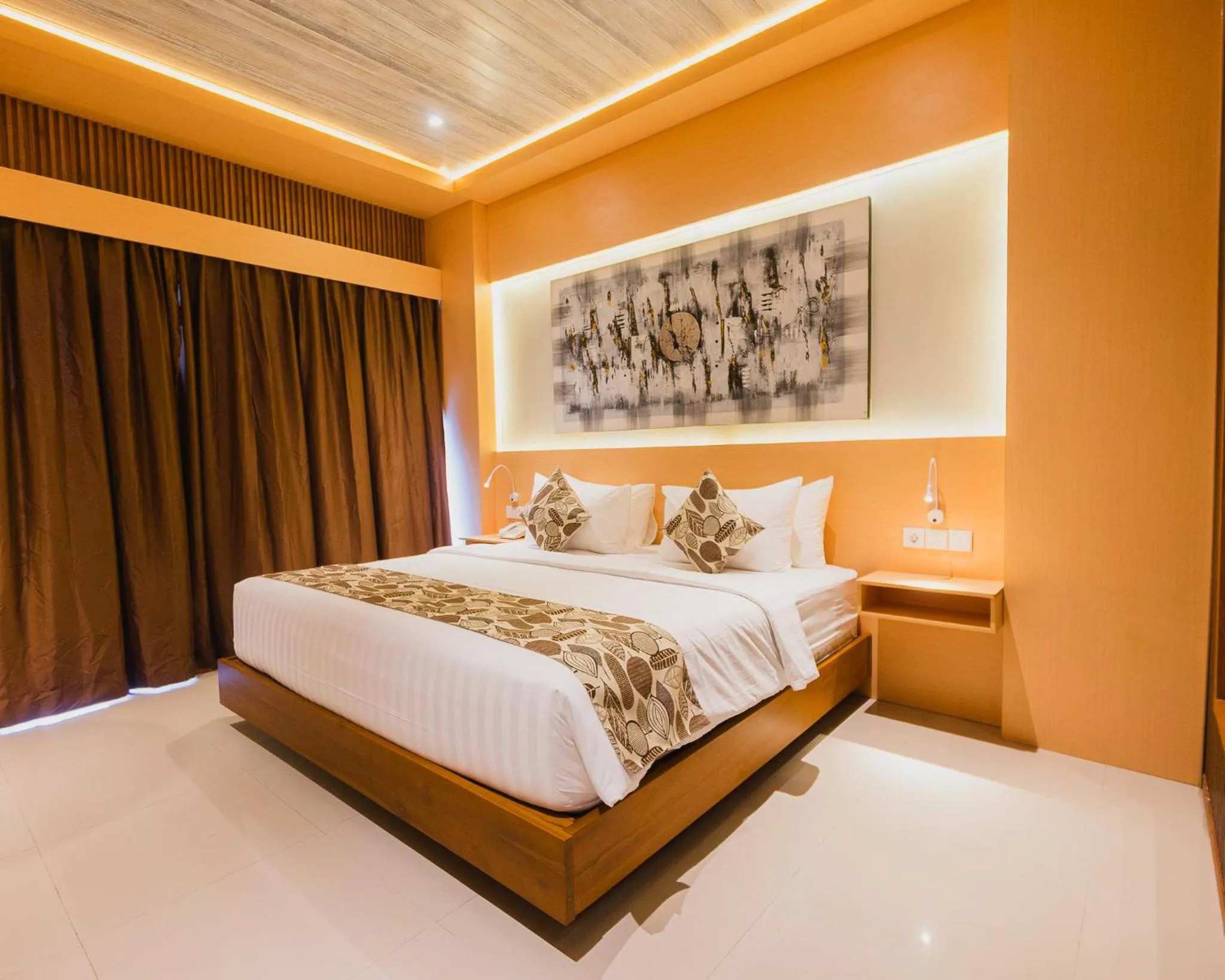 Bed in The Angkal Resort