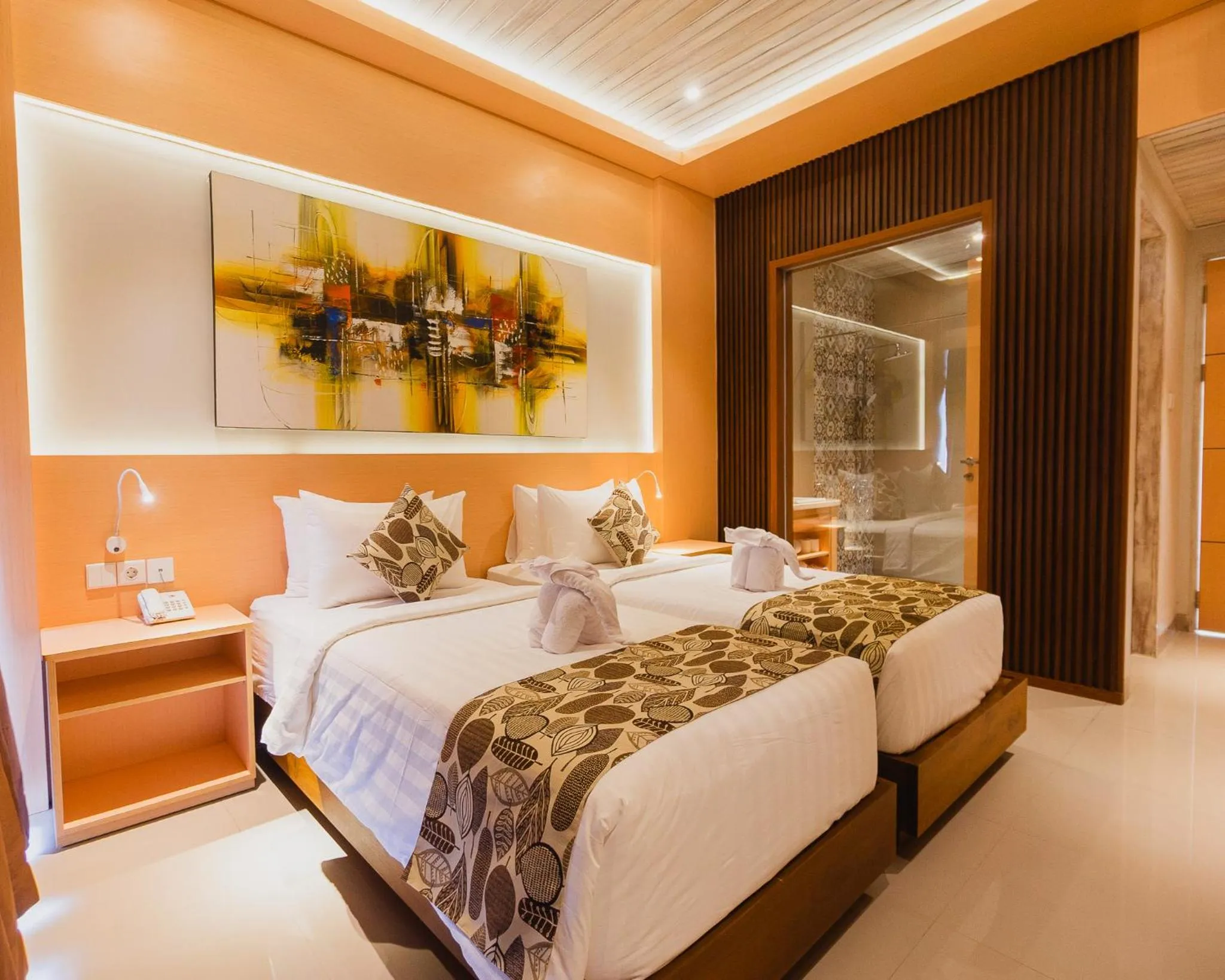 Bed in The Angkal Resort