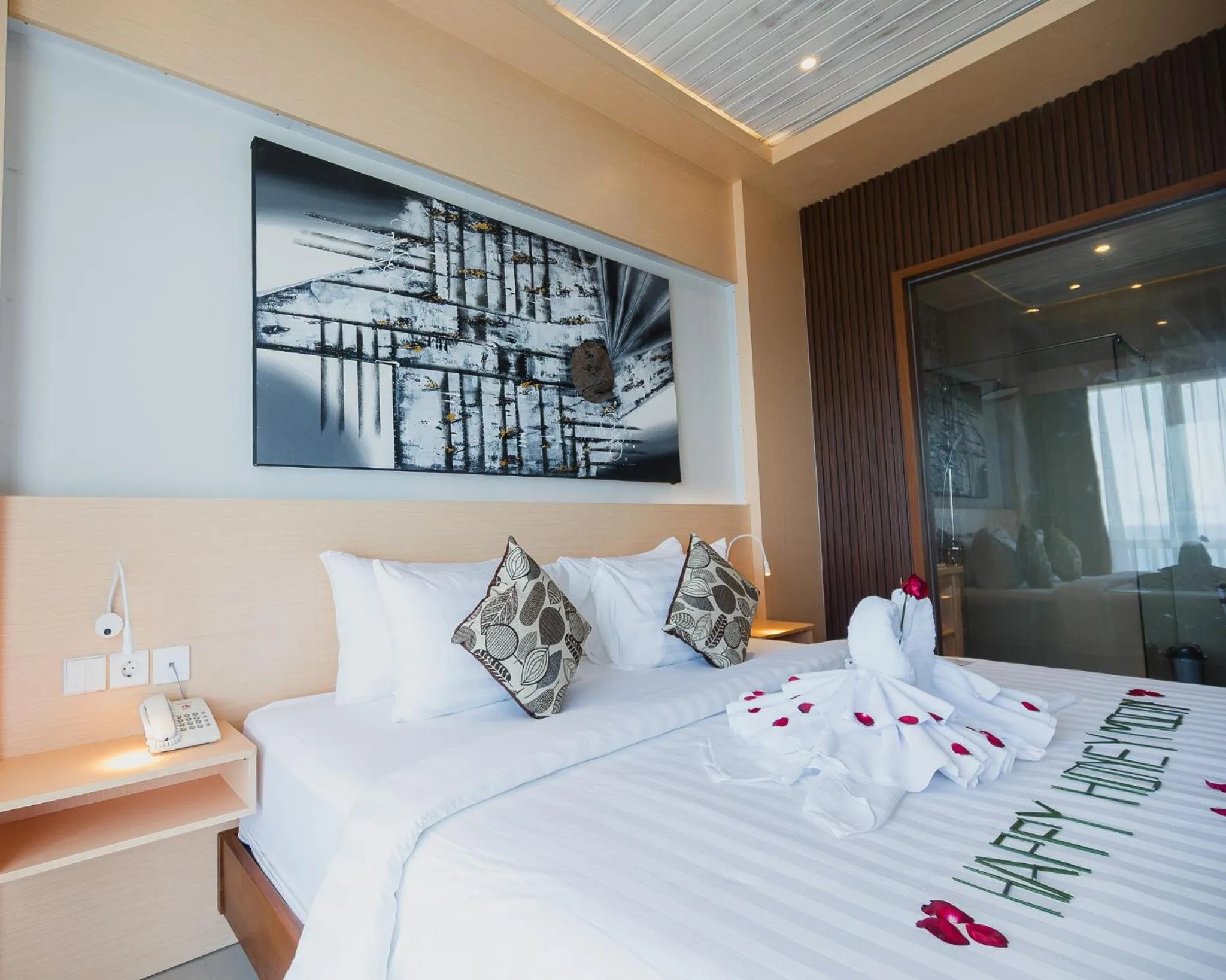 Bed in The Angkal Resort