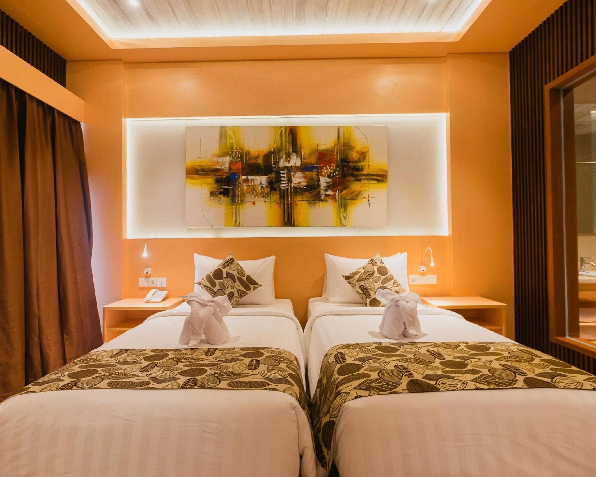 Bed in The Angkal Resort